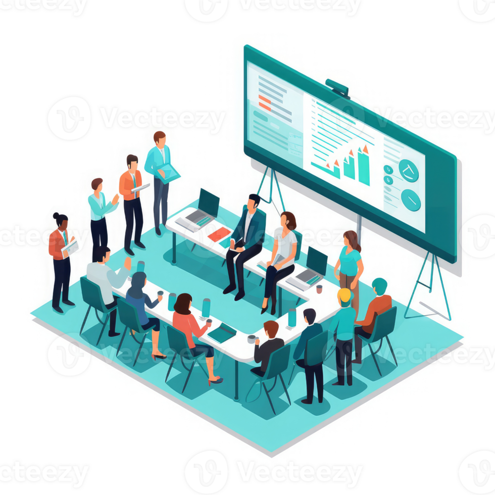 business meeting or presentation and training . AI Generated png