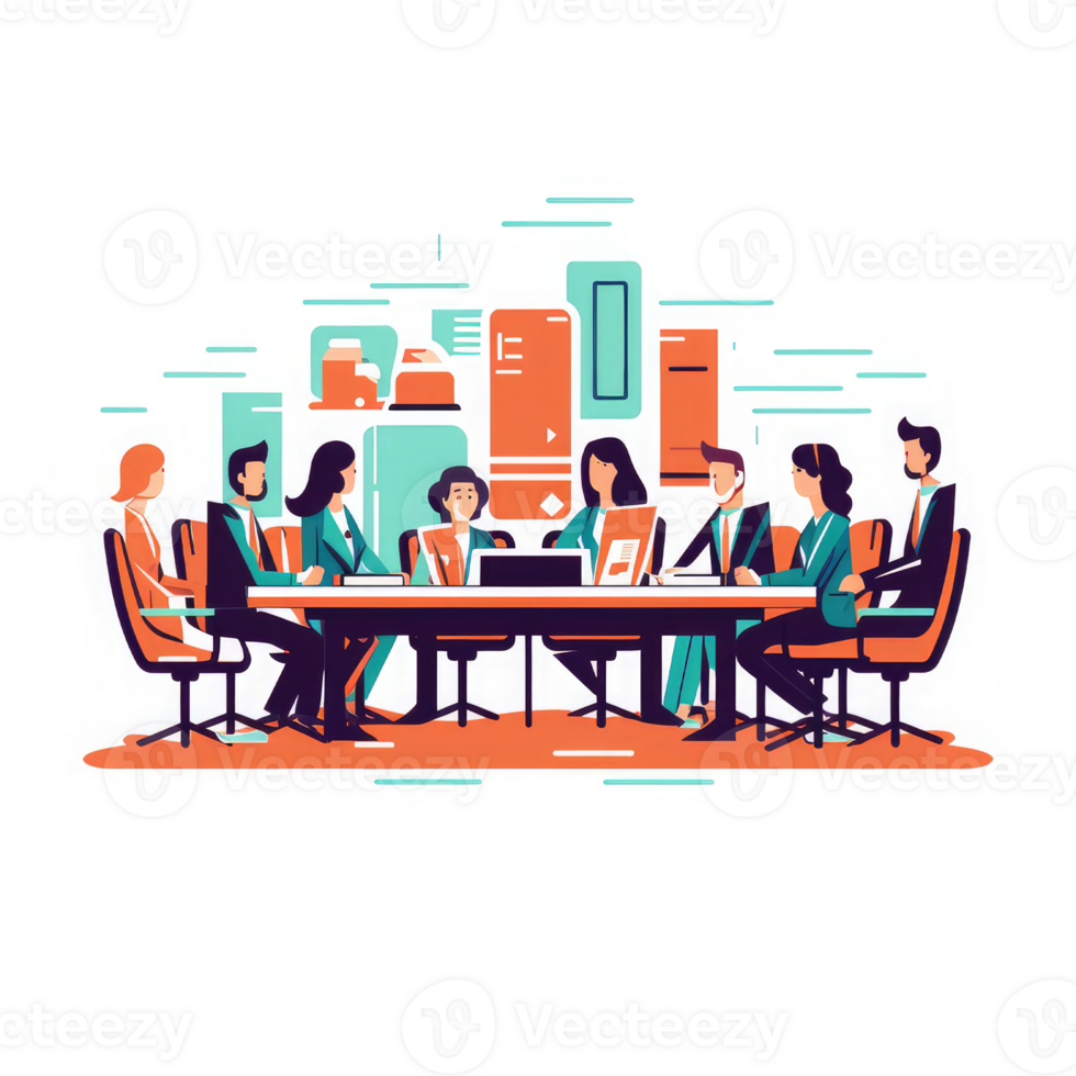Executive Committee Meeting . AI Generated png