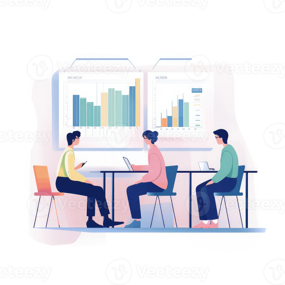 people sitting in the classroom . AI Generated png