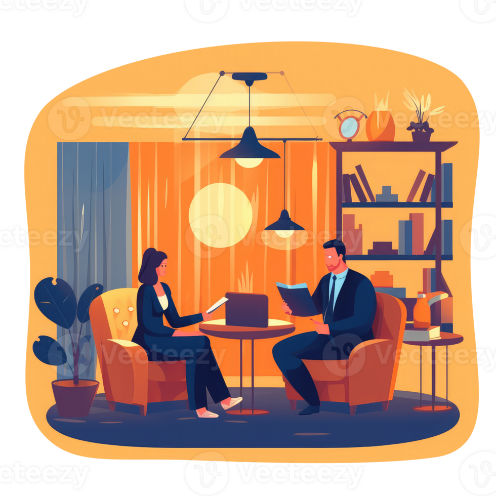 Webinar on Mastering Meeting Facilitation . AI Generated png