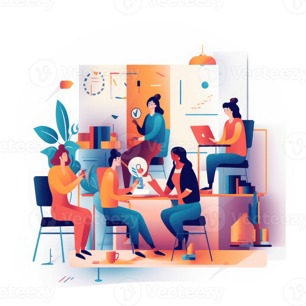 Exhibit people with diverse lifestyles and responsibilities . AI Generated png
