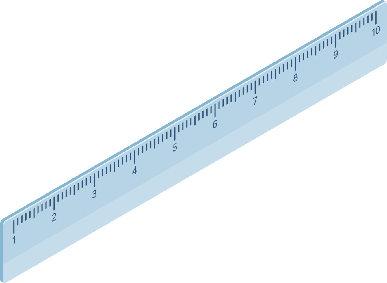 Isometric ruler icon png