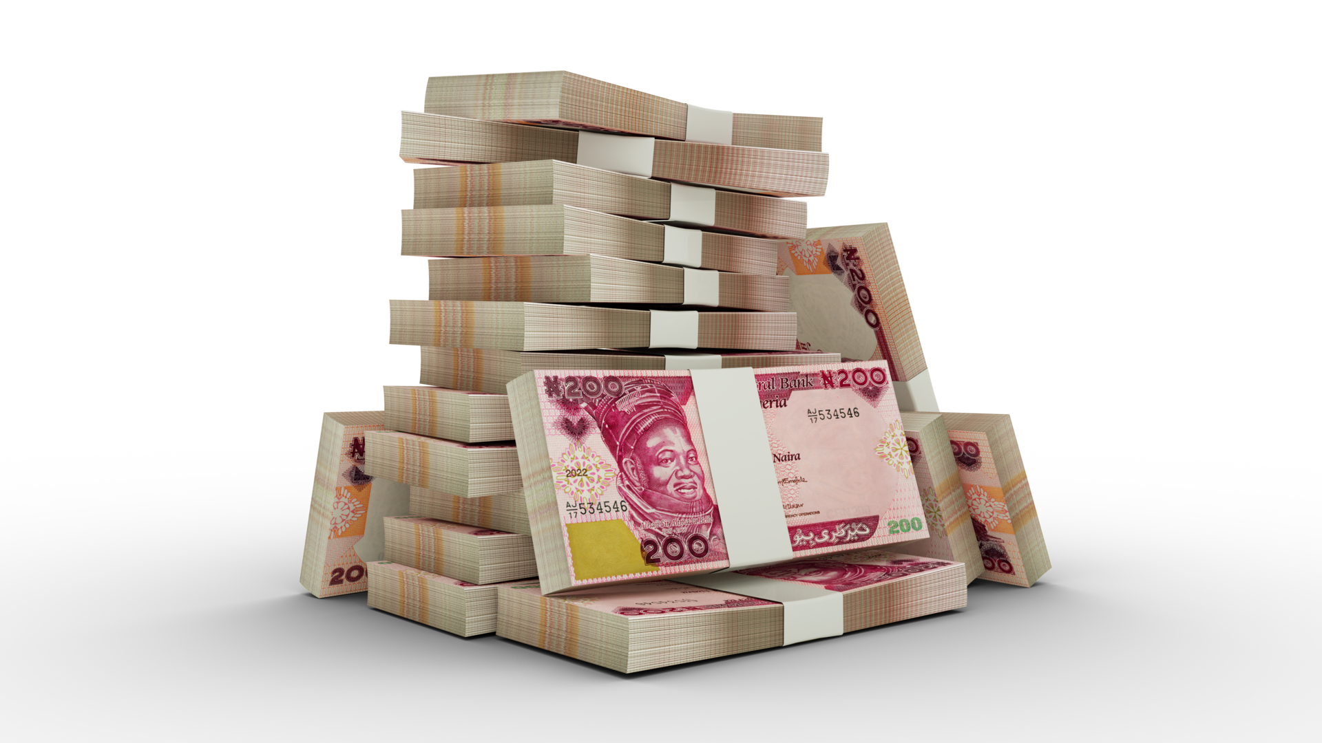 3d Rendering Of Stacks Of 200 Nigerian Naira Notes Bundles Of Nigerian 3d Rendering Of Stacks Of 200 Nigerian Naira Notes Bundles Of Nigerian