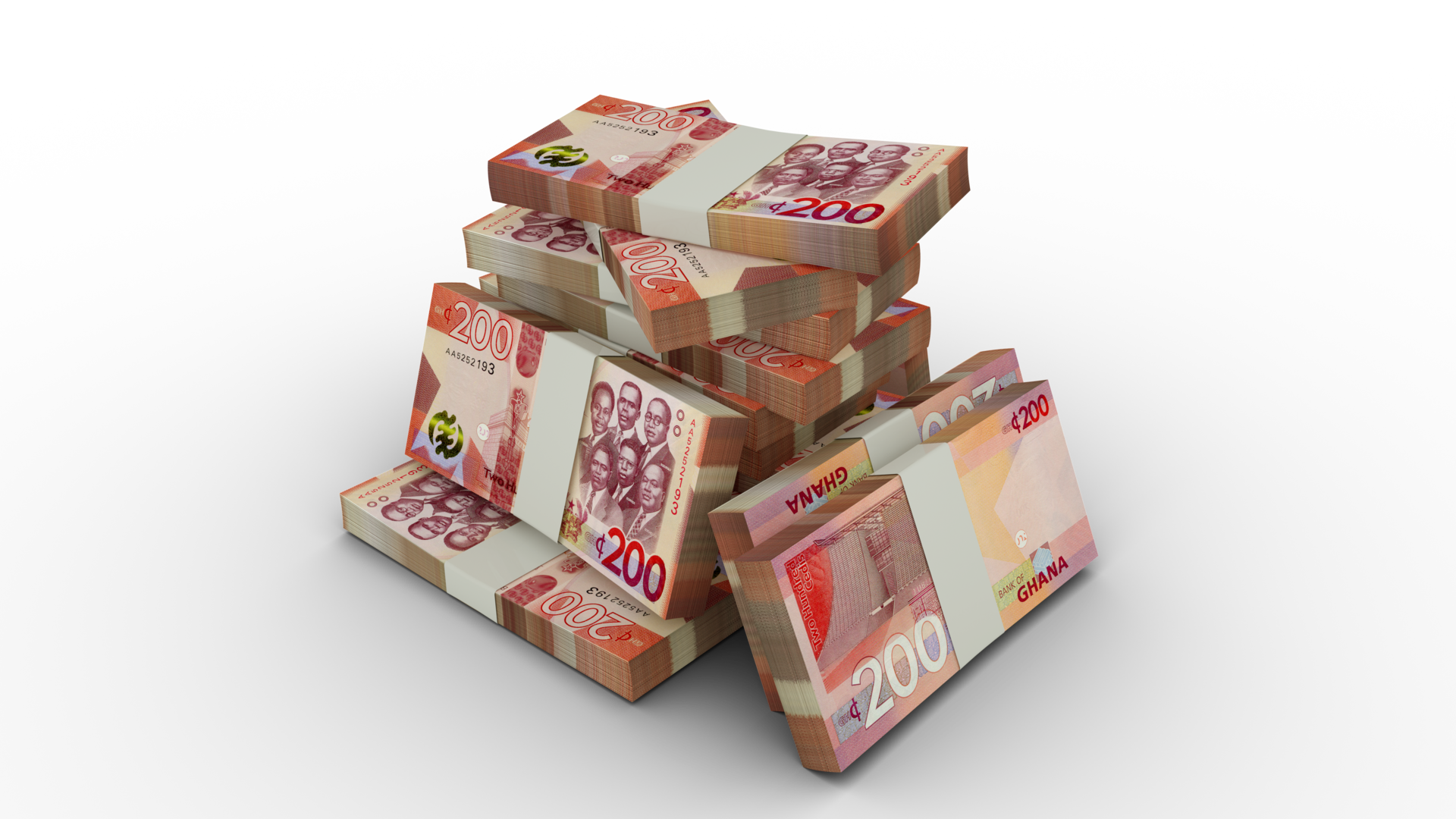 3d Rendering Of Stacks Of 200 Ghanaian Cedi Notes Bundles Of Ghanaian royalty-free-ghana-currency-pictures-images-and-stock-photos-istock