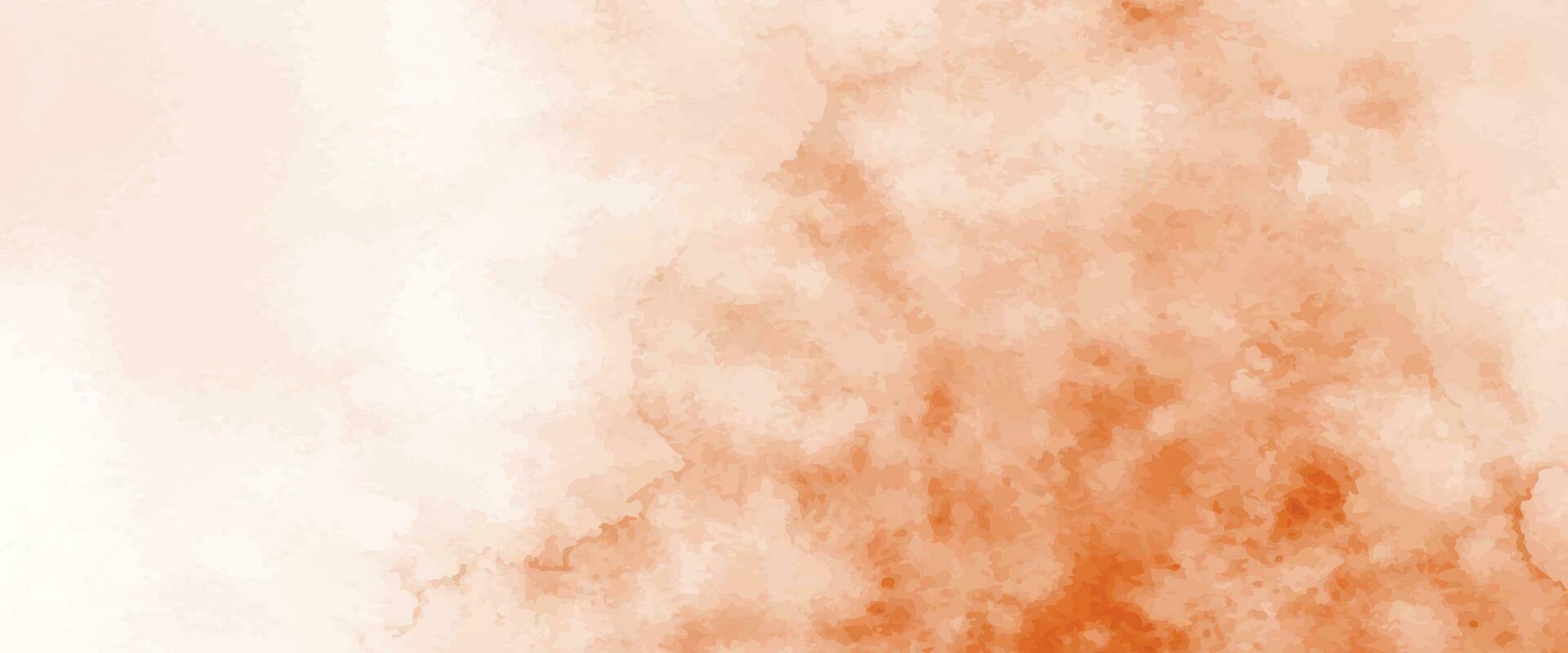 Abstract orange watercolor for background vector