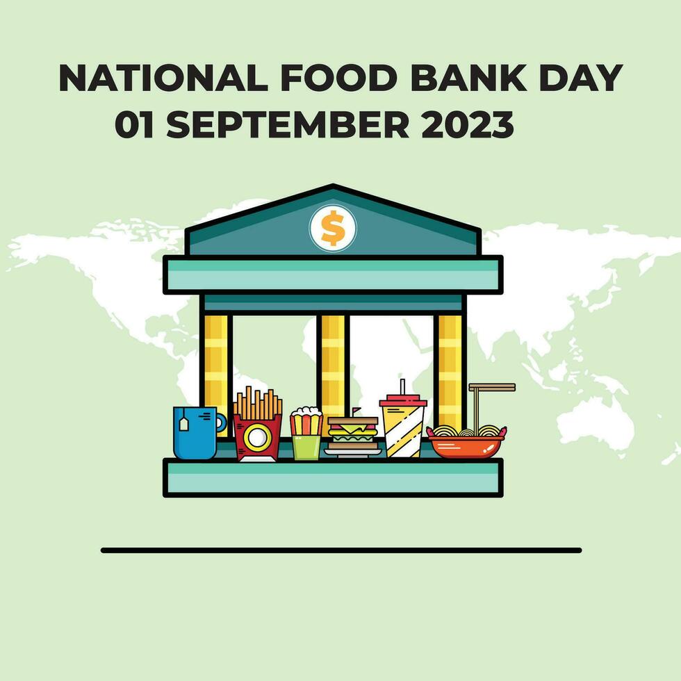 National Food Bank Day vector