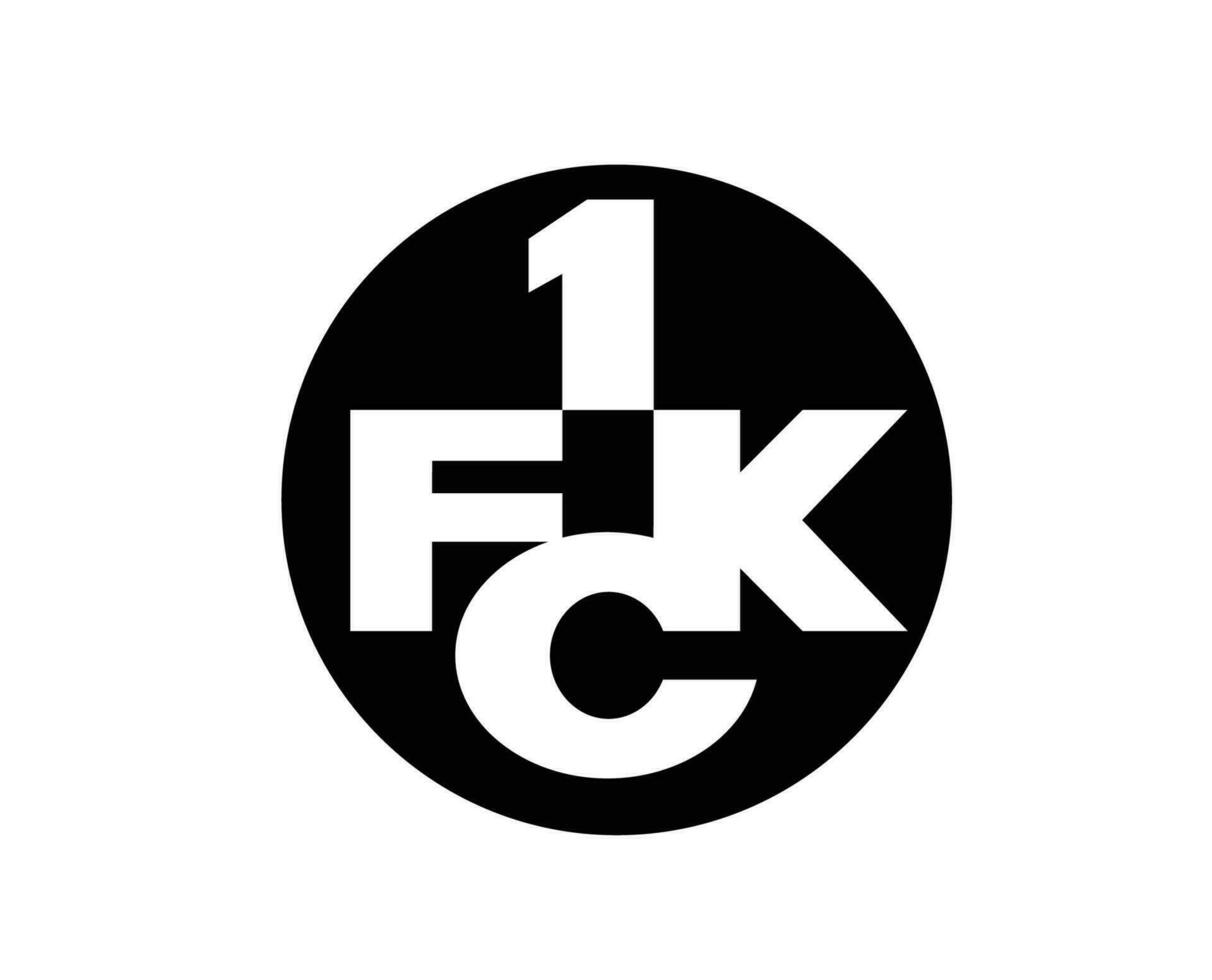 Kaiserslautern club logo símbolo negro fútbol americano bundesliga Alemania resumen diseño vector ilustración