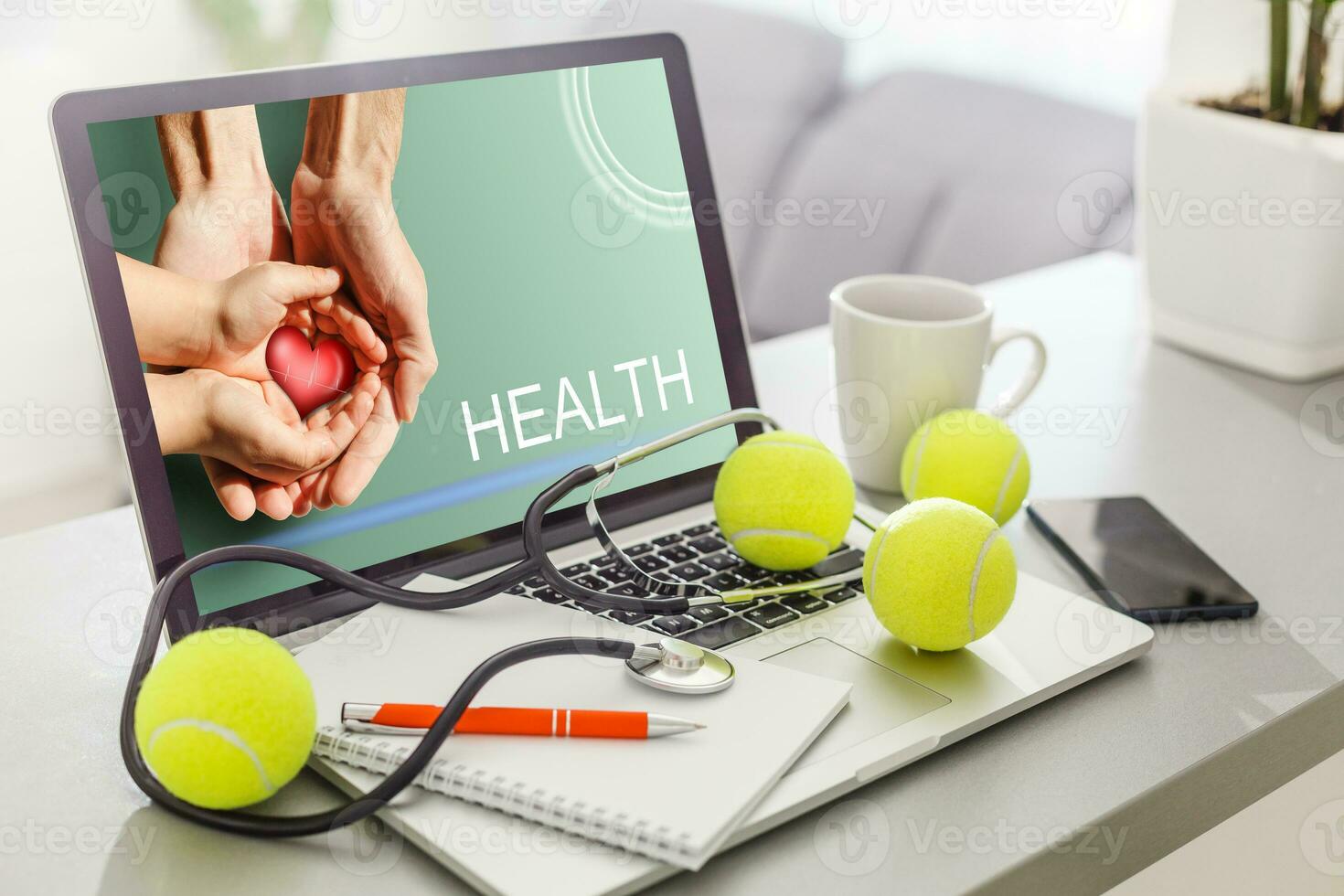 Healthcare online consulting concept photo