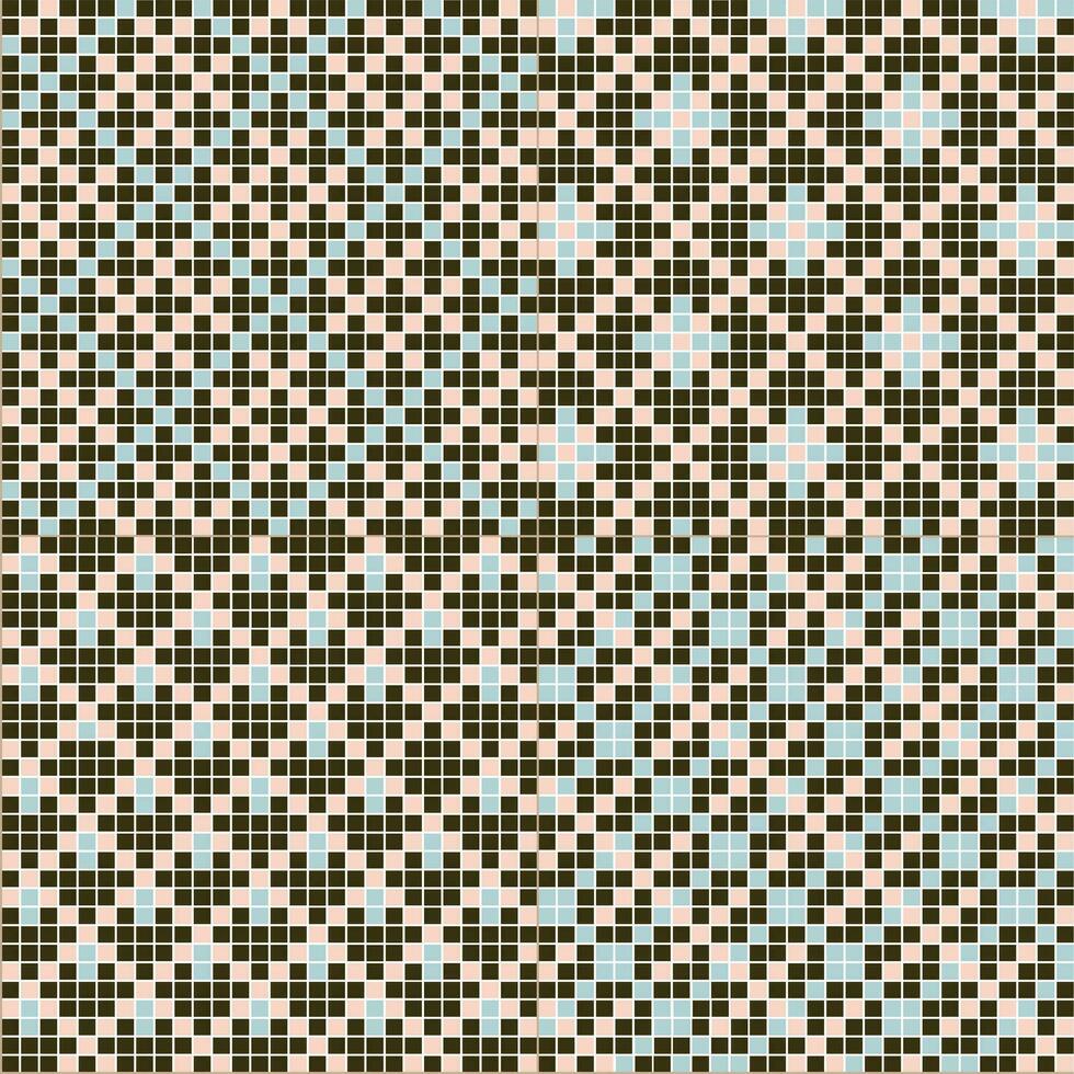 Vector image of a geometric pattern folded from squares into specific patterns.