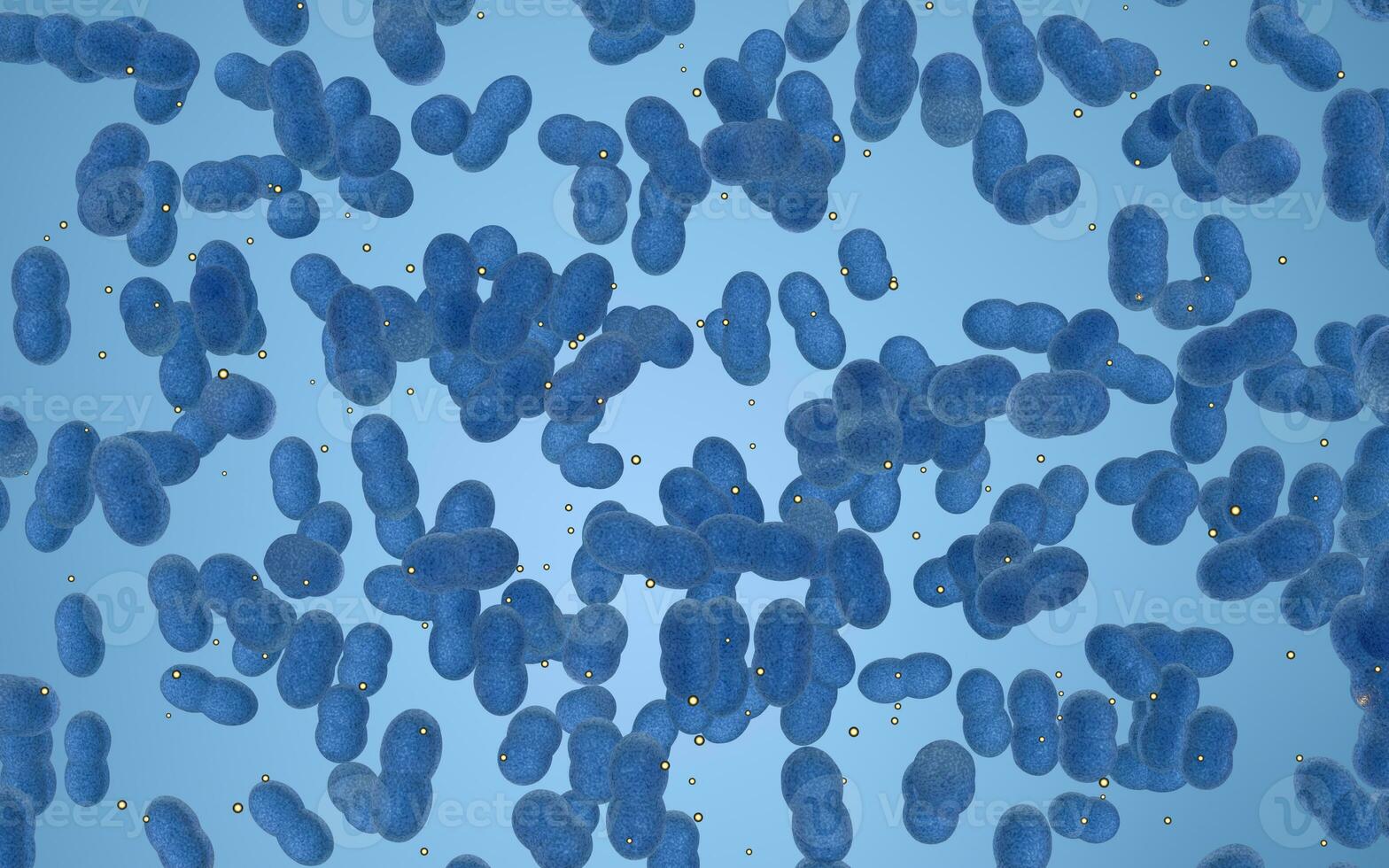 Large groups of germs with white background, 3d rendering. photo
