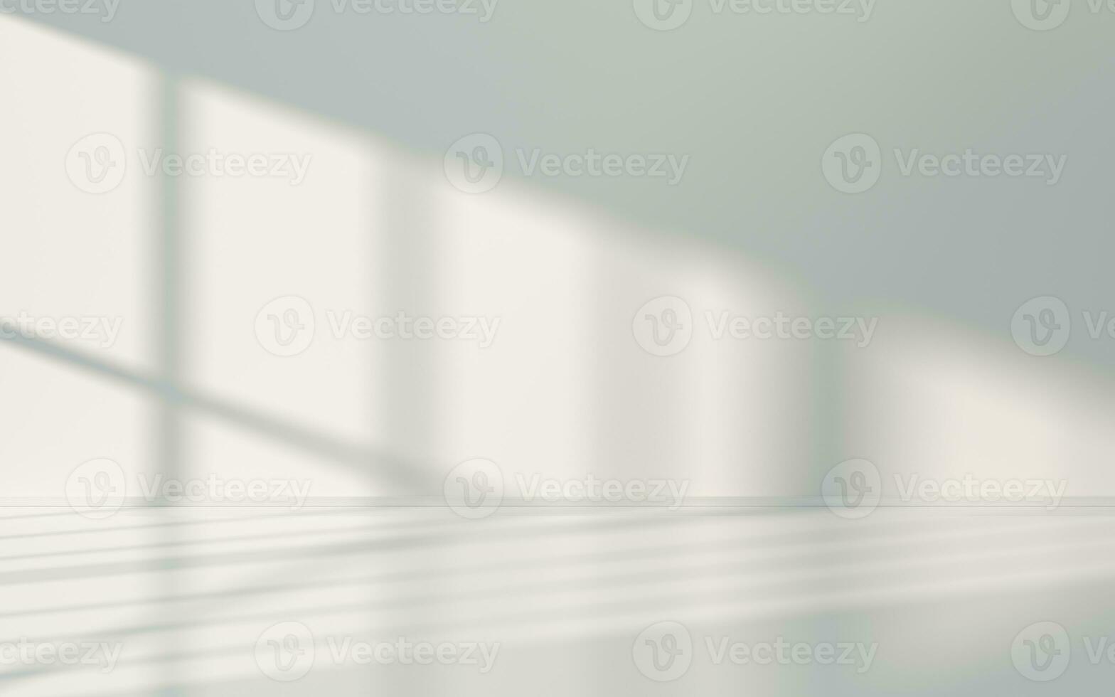 Empty room with white background, 3d rendering. photo