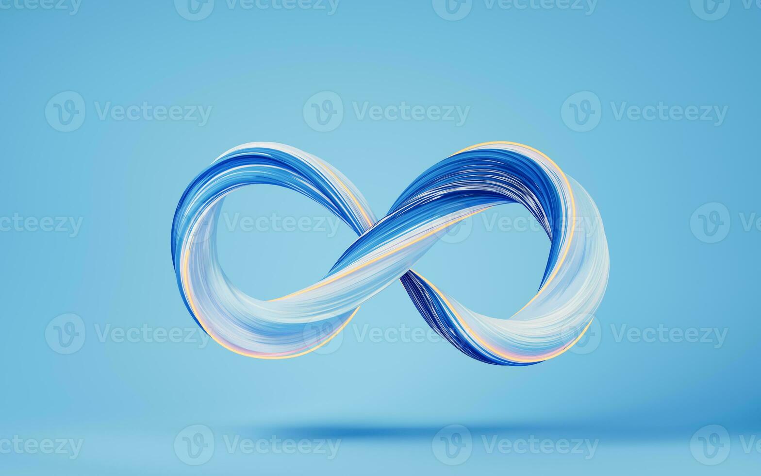 Abstract curve line, Mobius belt, 3d rendering. photo