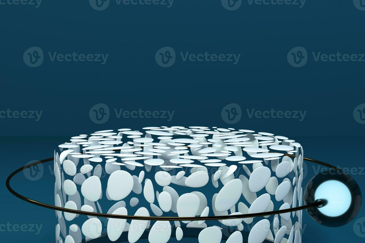 Organic shape construction platform, 3d rendering. photo
