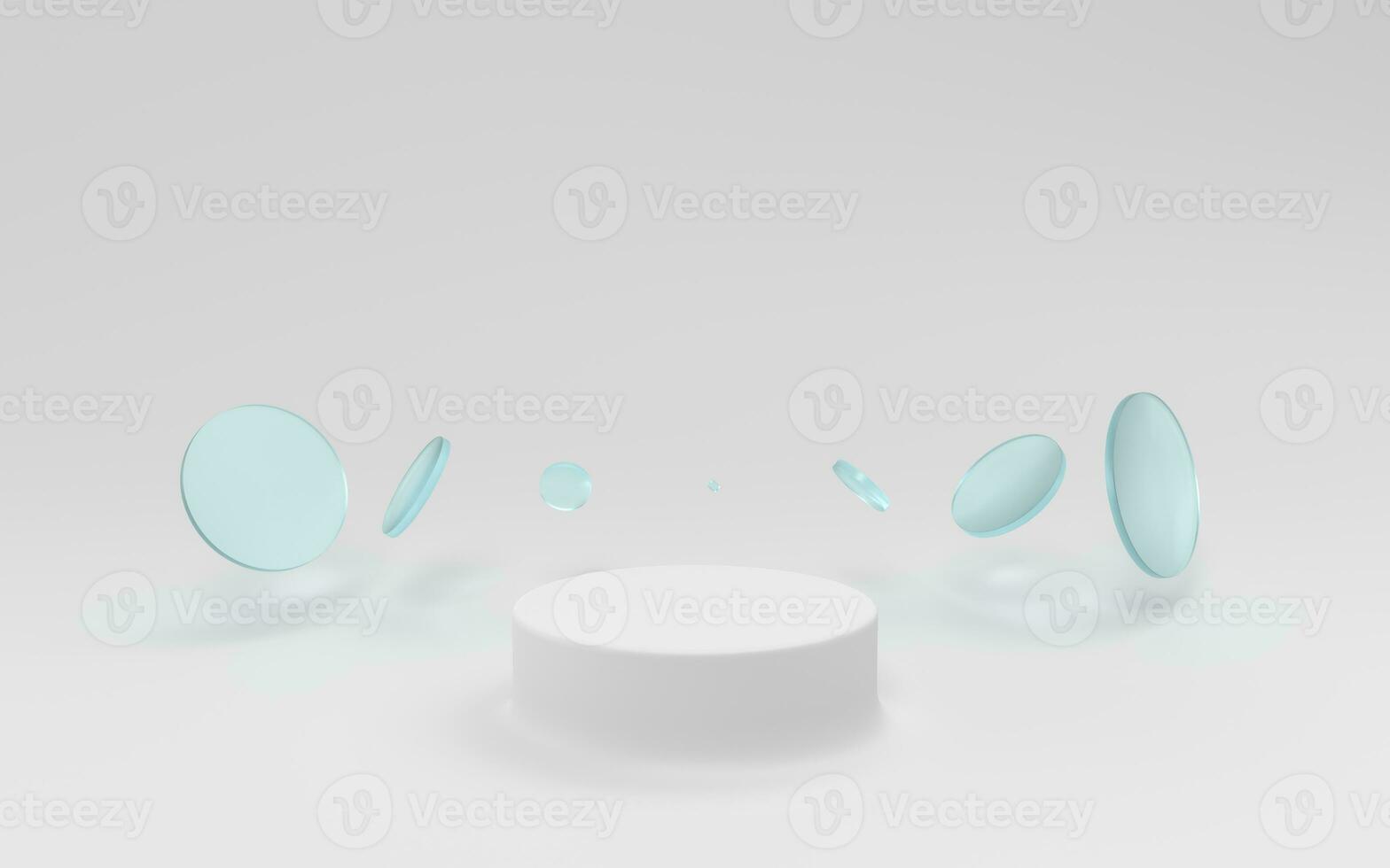 Empty product stage, product advertising concept, 3d rendering. photo