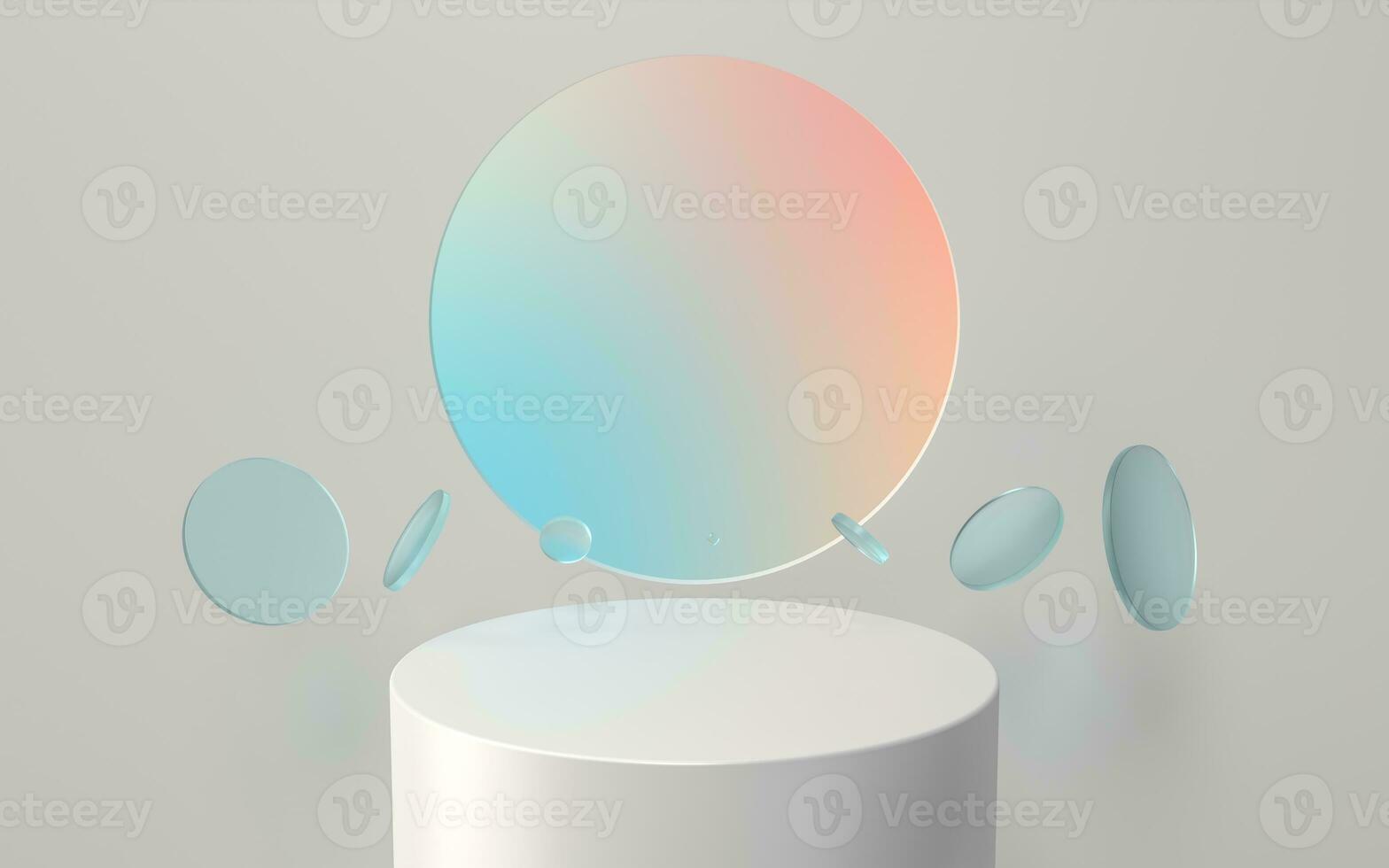 Empty product stage, product advertising concept, 3d rendering. photo