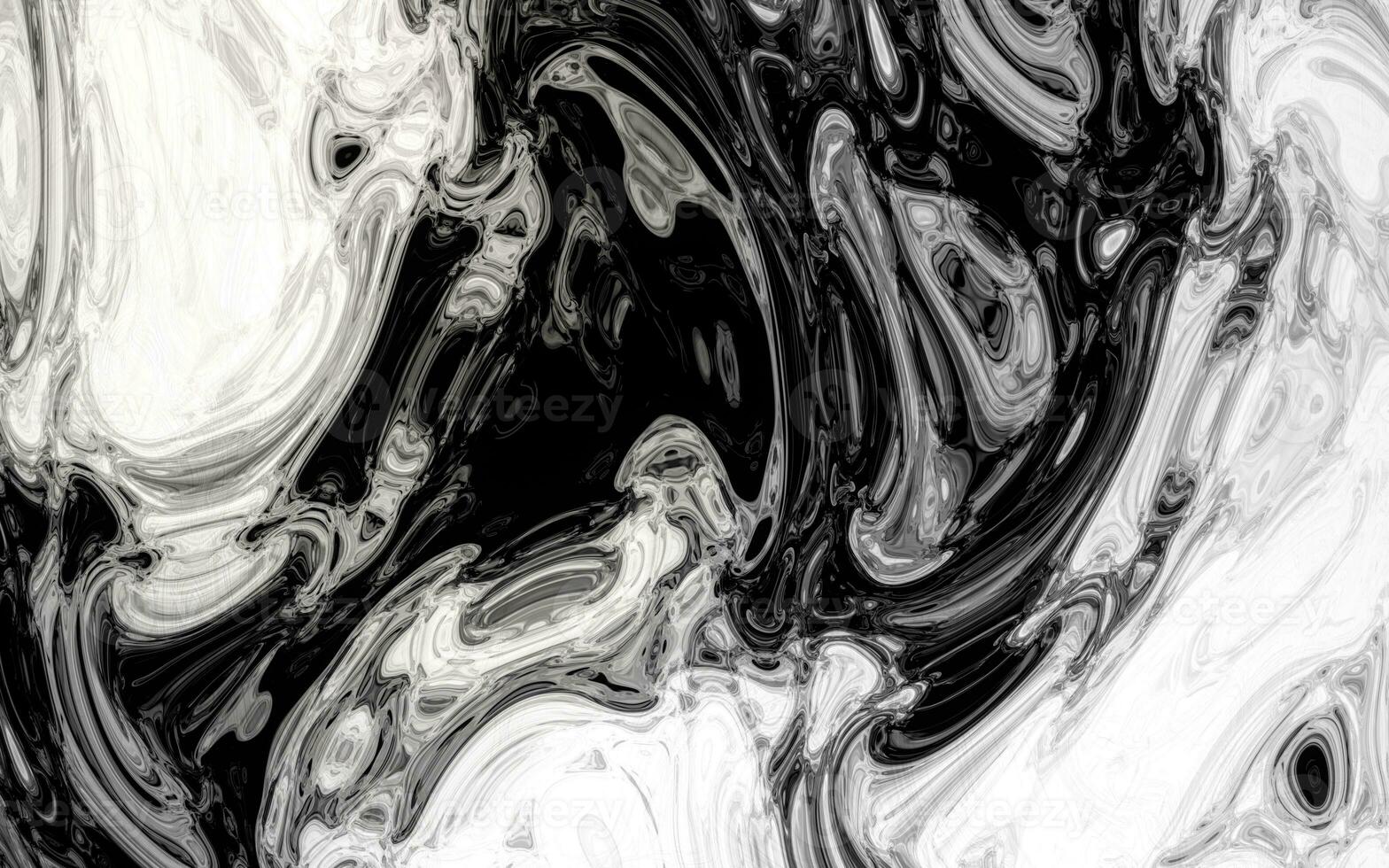 Flowing wave pattern, Chinese ink painting style, 3d rendering. photo