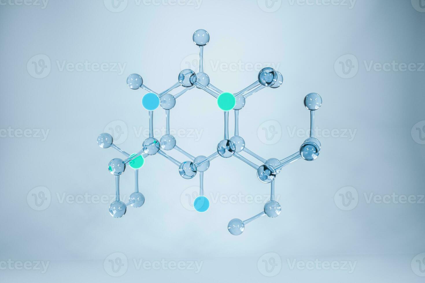 moléculas y biología, biológico concepto, 3d representación. foto