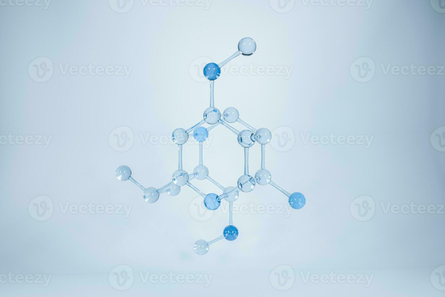 Molecules and biology, biological concept, 3d rendering. photo