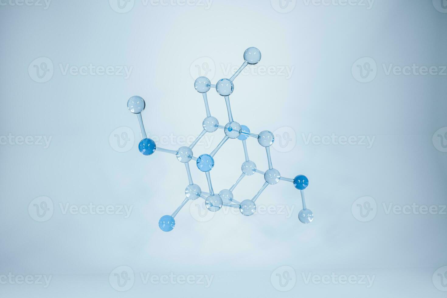 Molecules and biology, biological concept, 3d rendering. photo