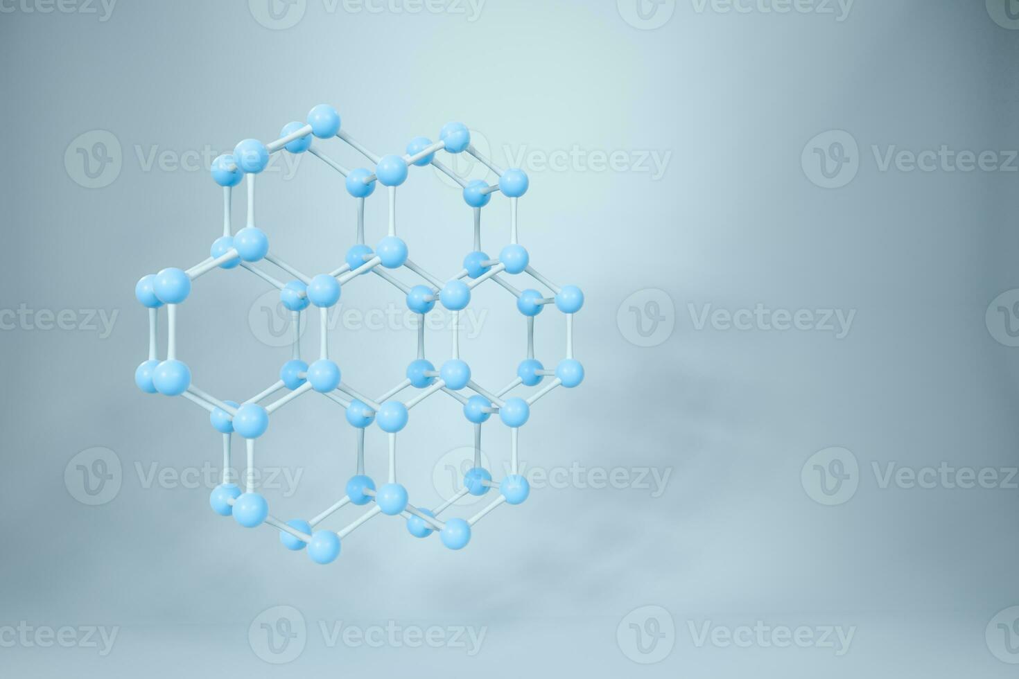 Molecules and biology, biological concept, 3d rendering. photo