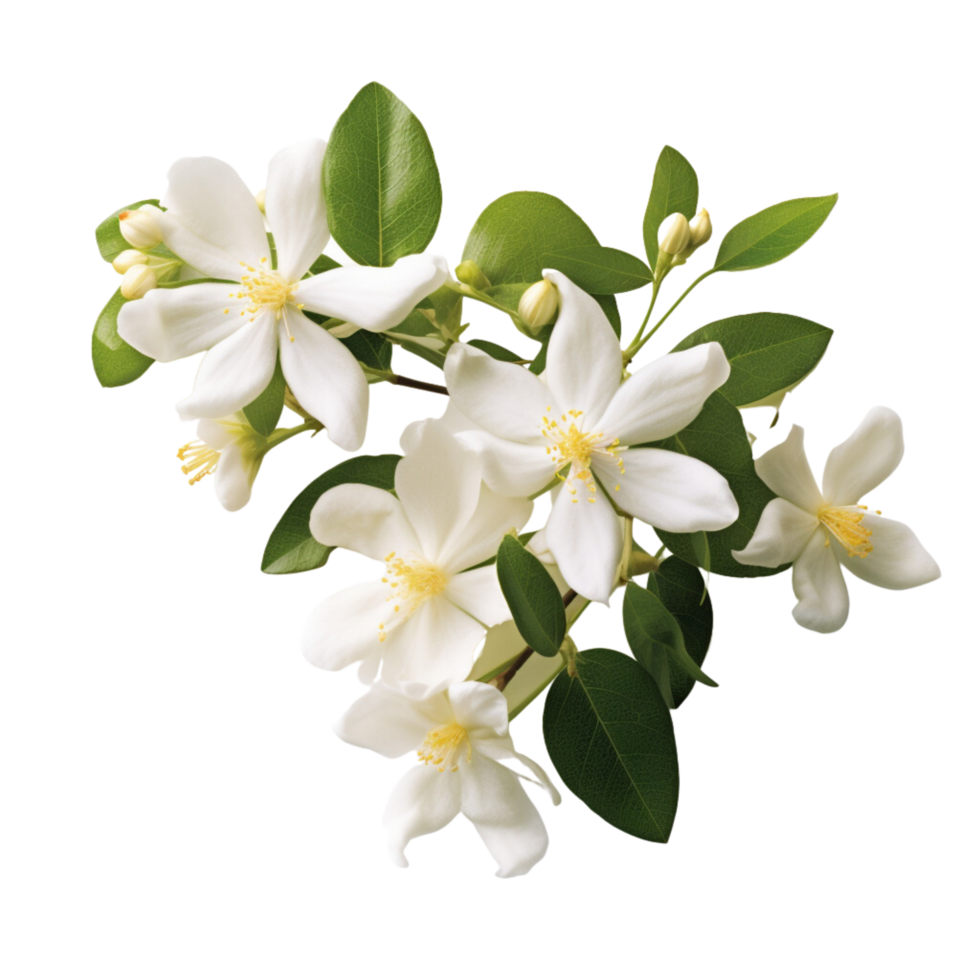 ai généré blanc fleur bouquet blanc jasmin bouquet png