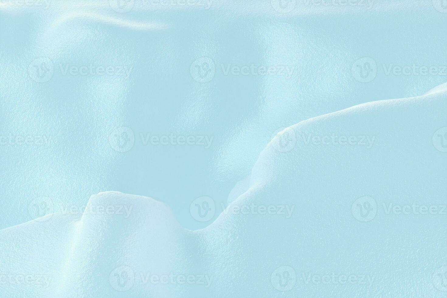 Snow surface, cold temperature background, 3d rendering. photo