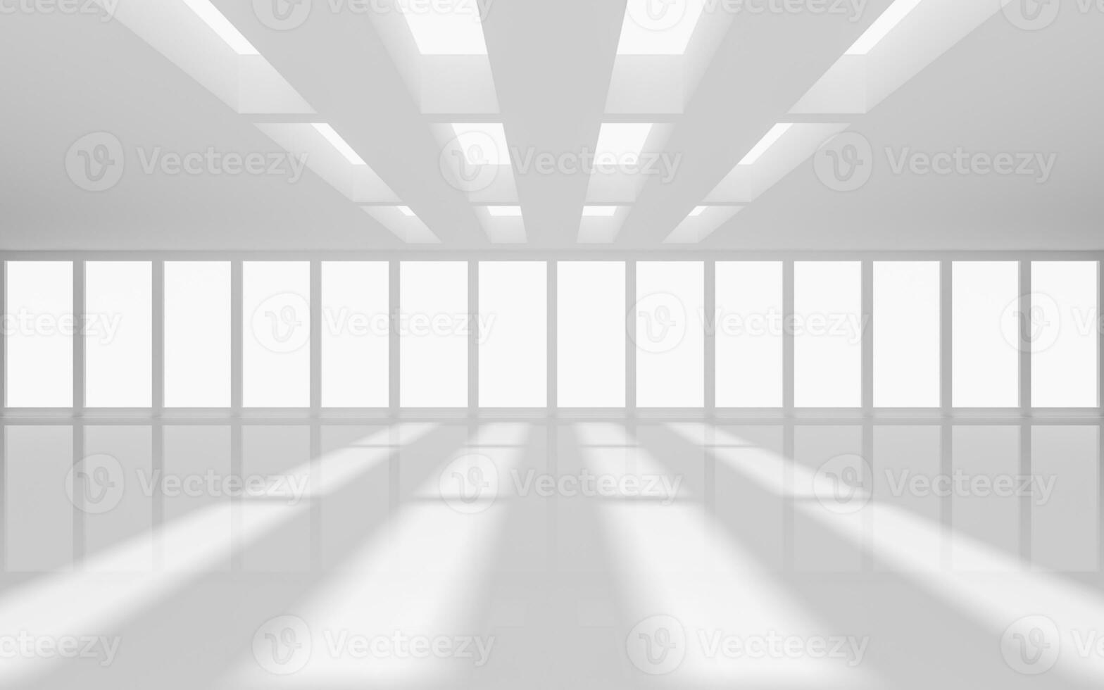 The white empty room, 3d rendering. photo