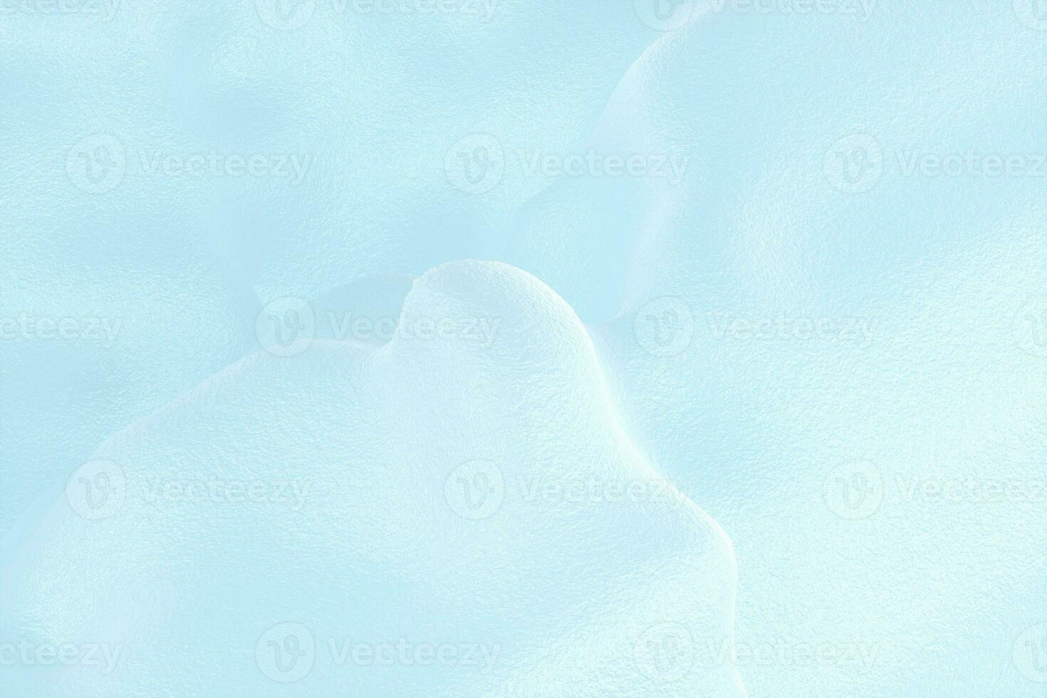 Snow surface, cold temperature background, 3d rendering. photo