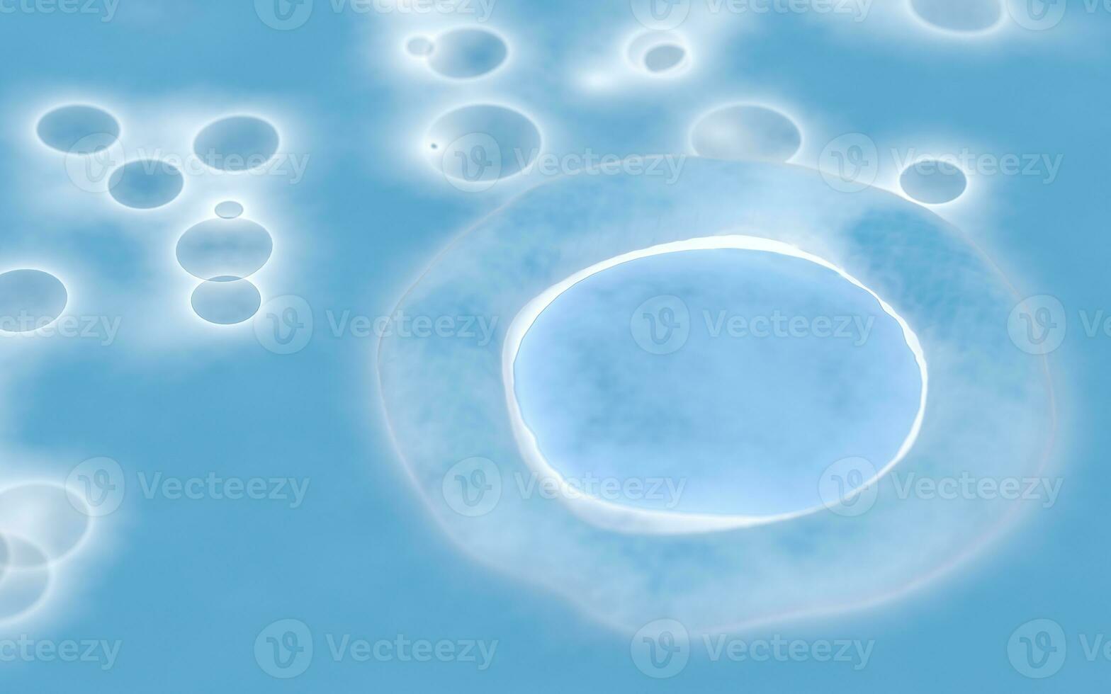 Infected bacteria, germs and fungus, 3d rendering. photo