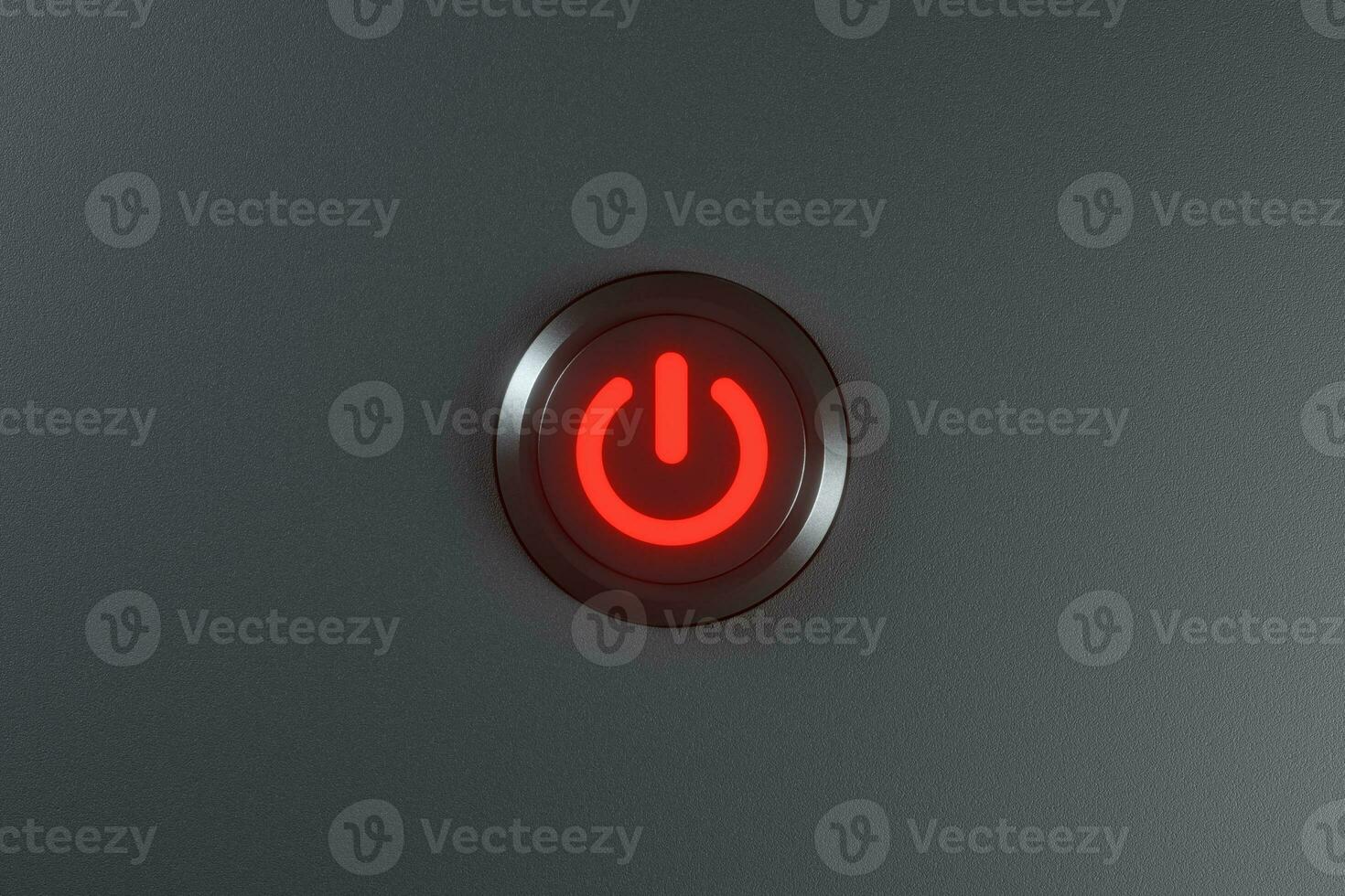 Button and switch with dark background,abstract conception ,3d rendering. photo