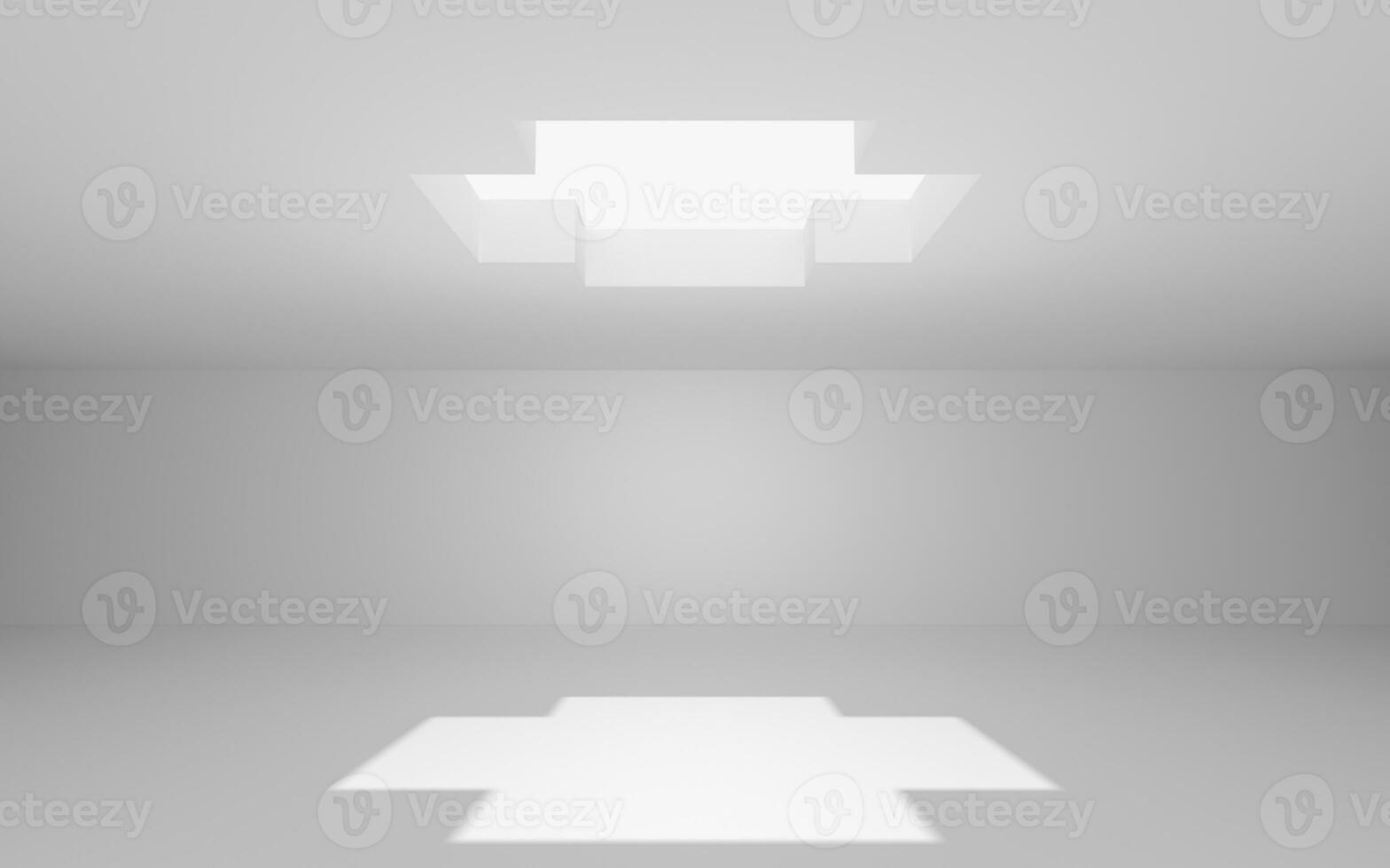 The white empty room, 3d rendering. photo