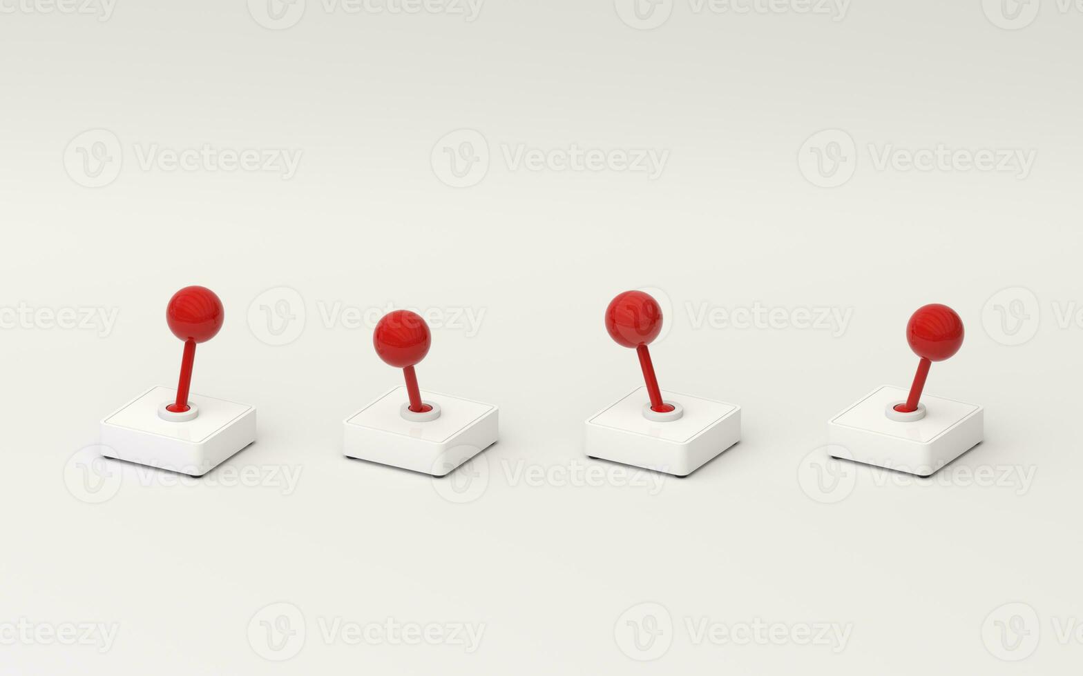 Game hand control, joystick equipment, 3d rendering. photo