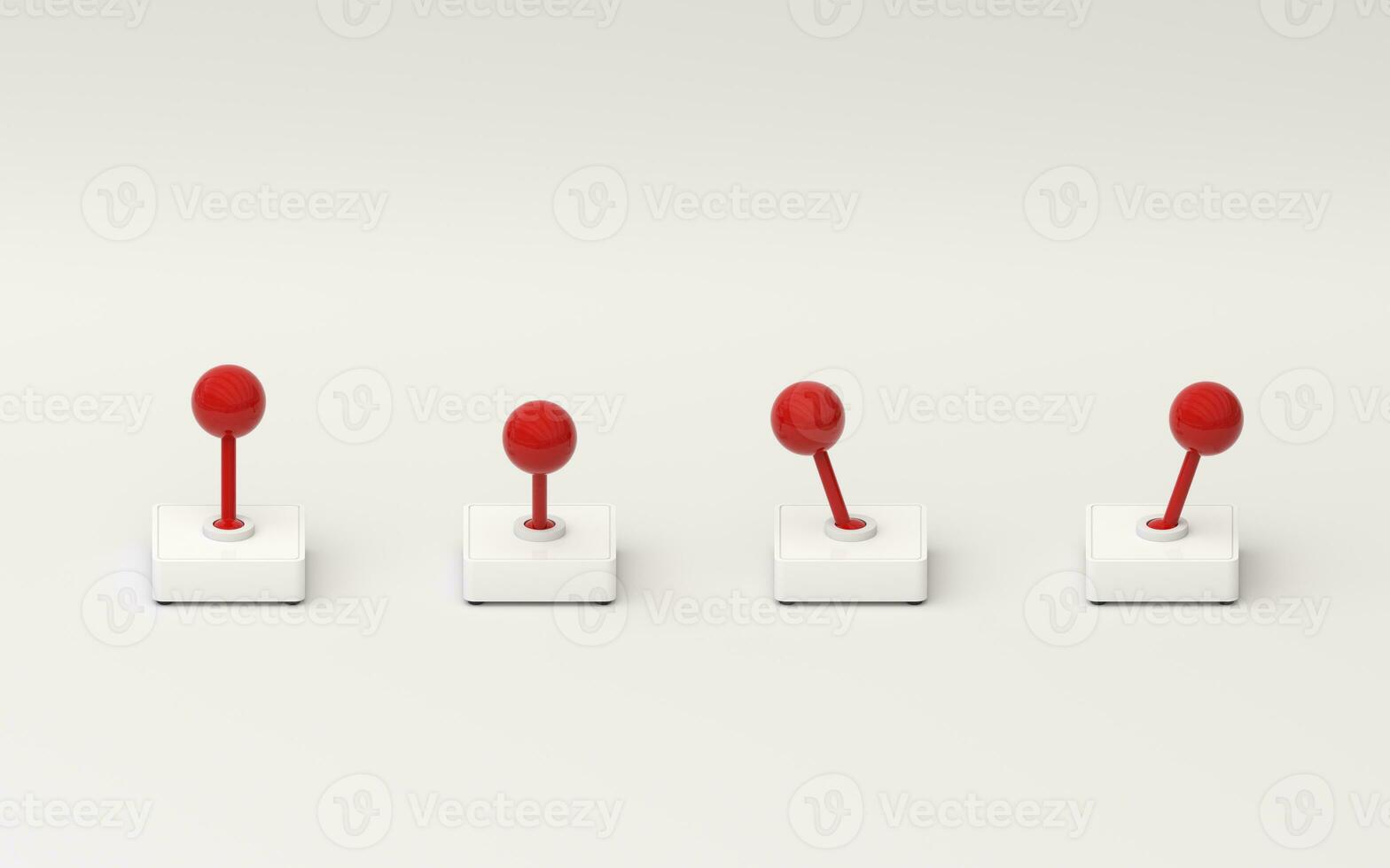 Game hand control, joystick equipment, 3d rendering. photo