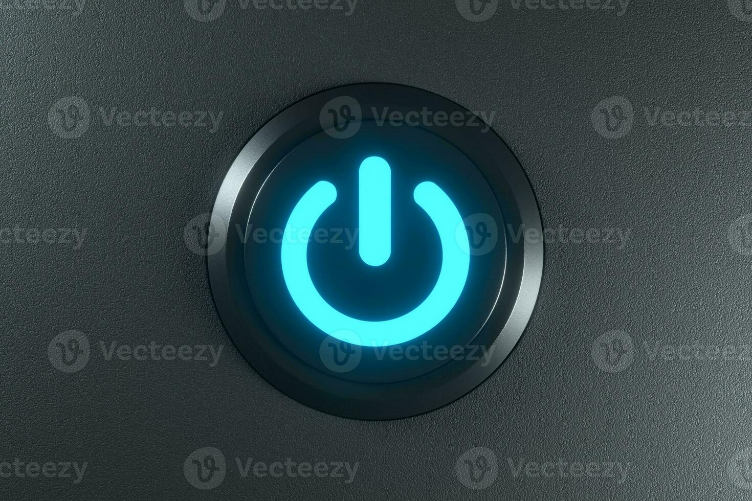 Button and switch with dark background,abstract conception ,3d rendering. photo