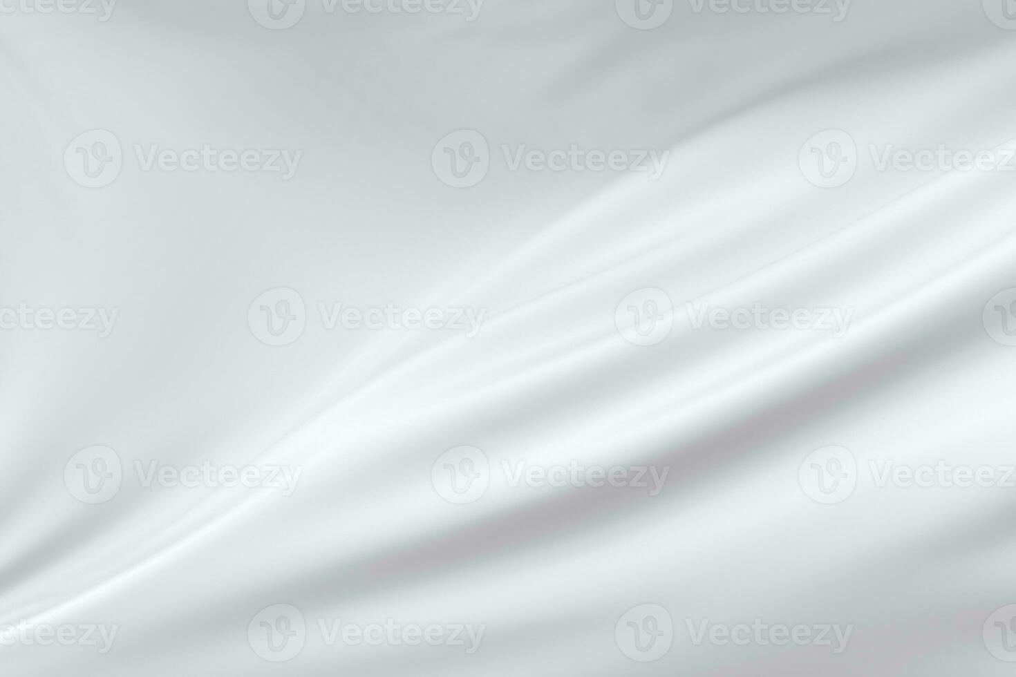 Flowing white cloth, white background, 3d rendering. photo
