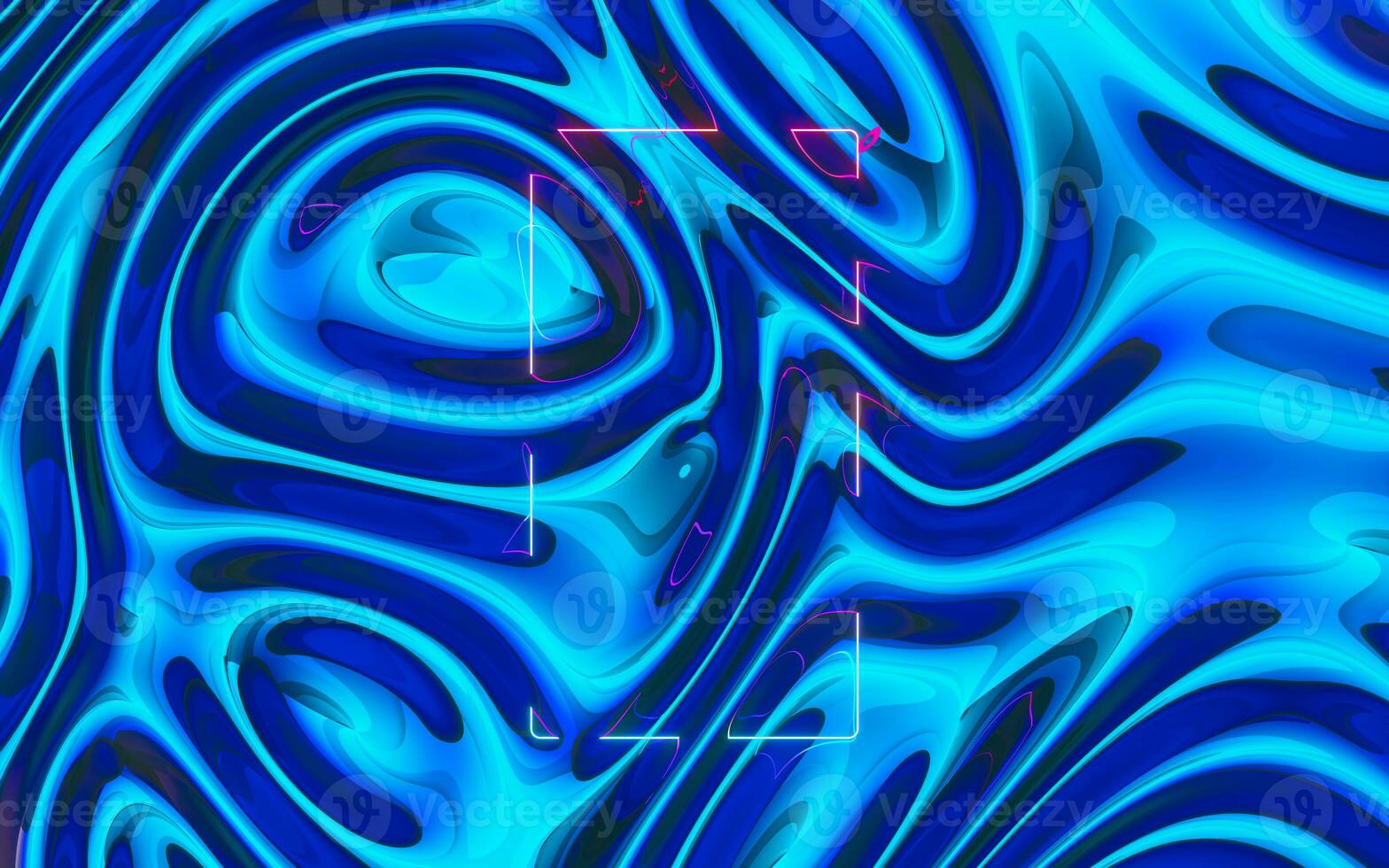 Gradient wave cloth, fluid color background, 3d rendering. photo