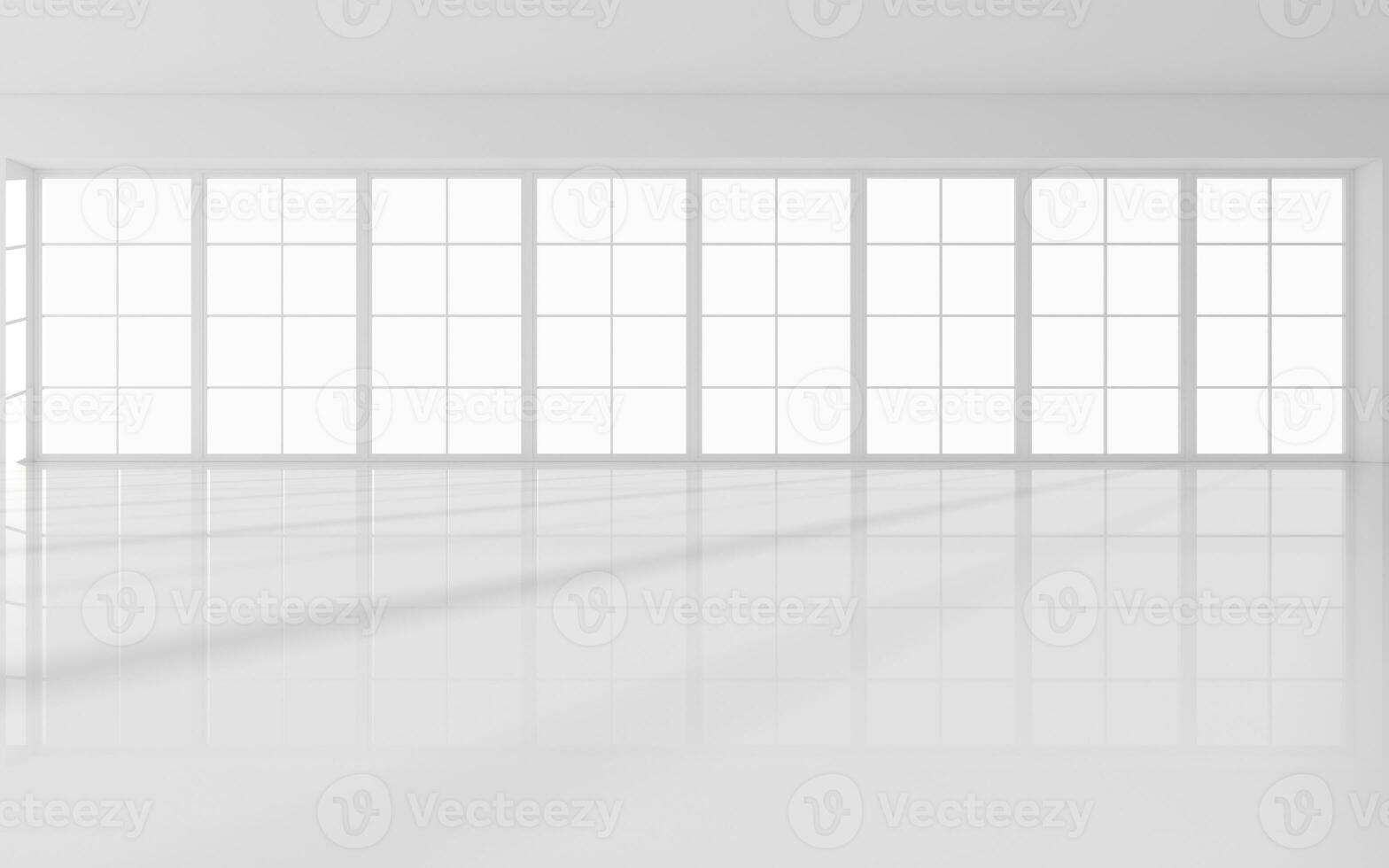 The white empty room, 3d rendering. photo