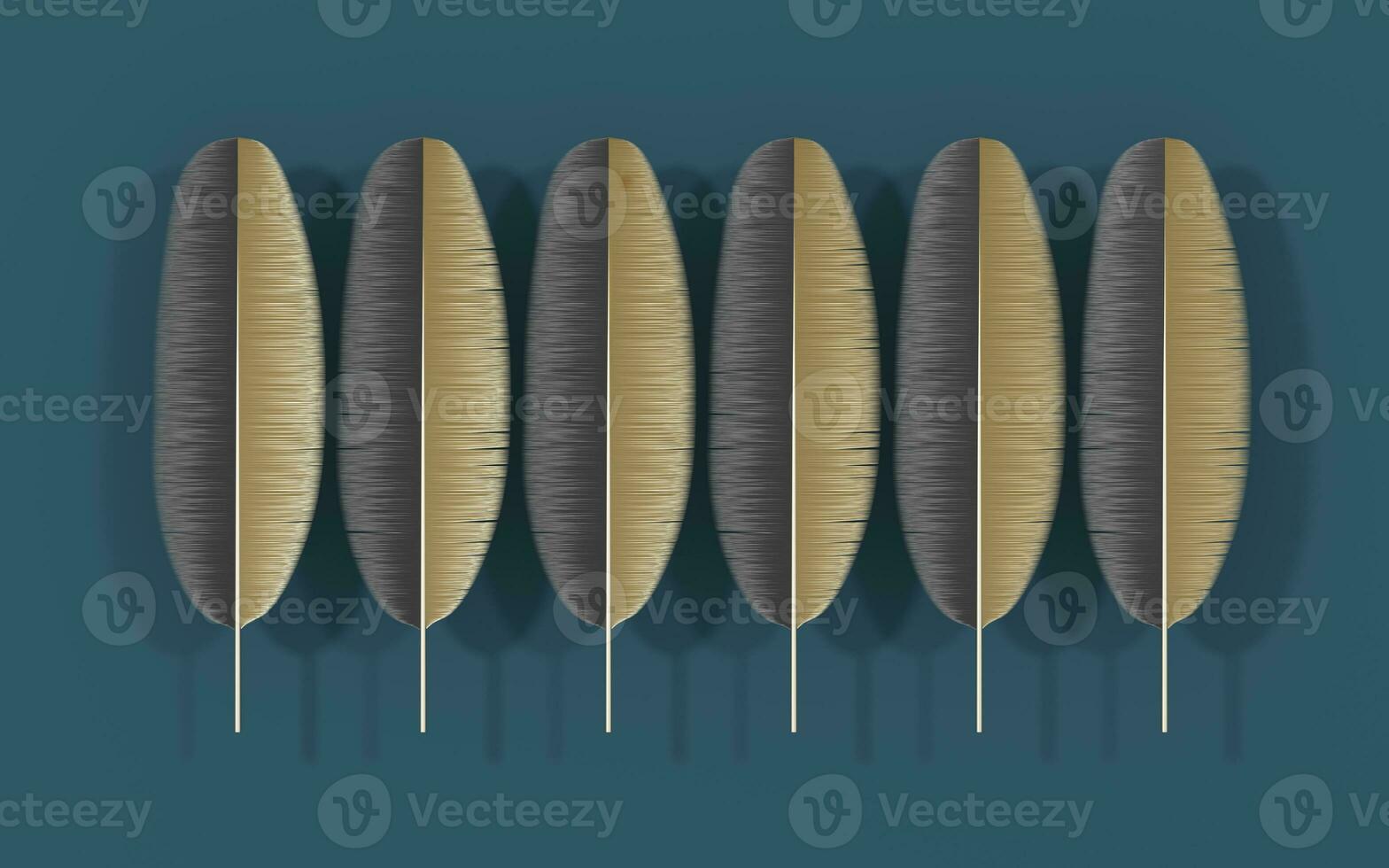 Creative soft feather background, 3d rendering. photo