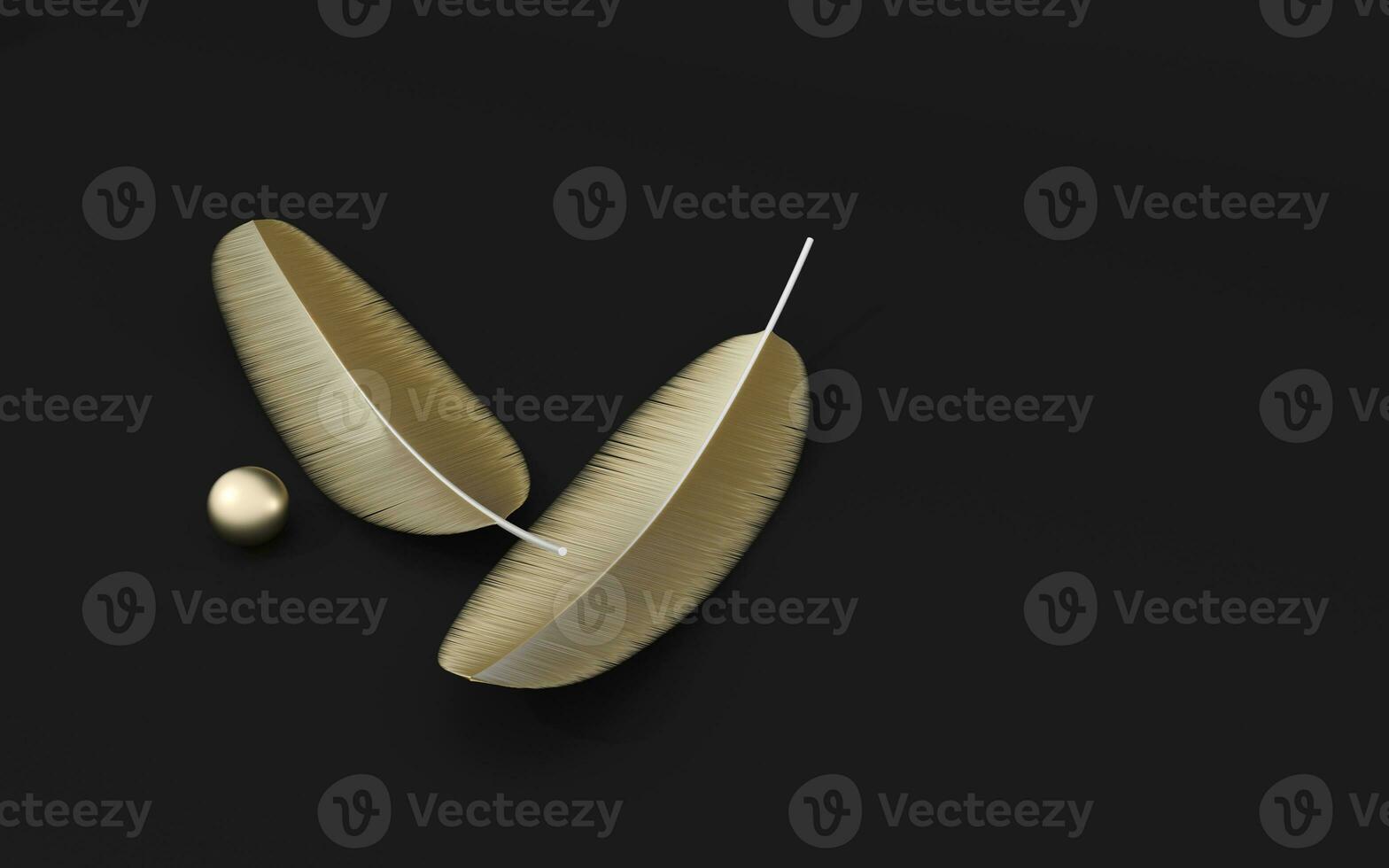 Creative soft feather background, 3d rendering. photo