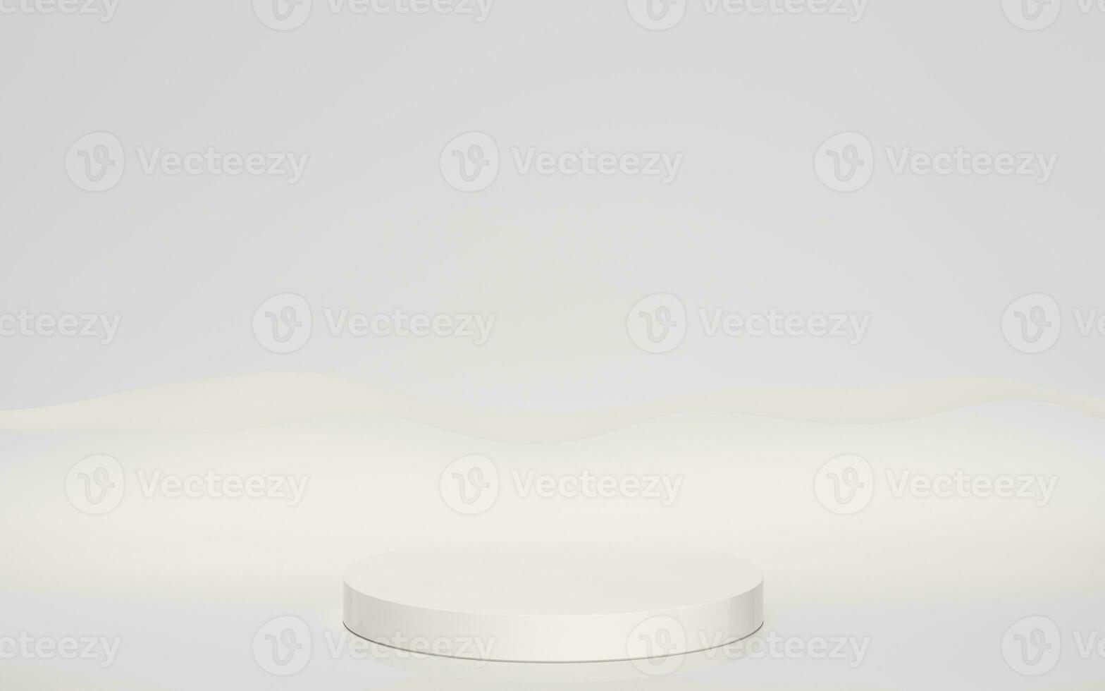 Empty product stage, product advertising concept, 3d rendering. photo