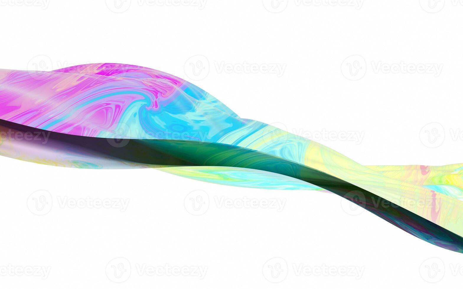 Flowing clothes with white background, 3d rendering. photo