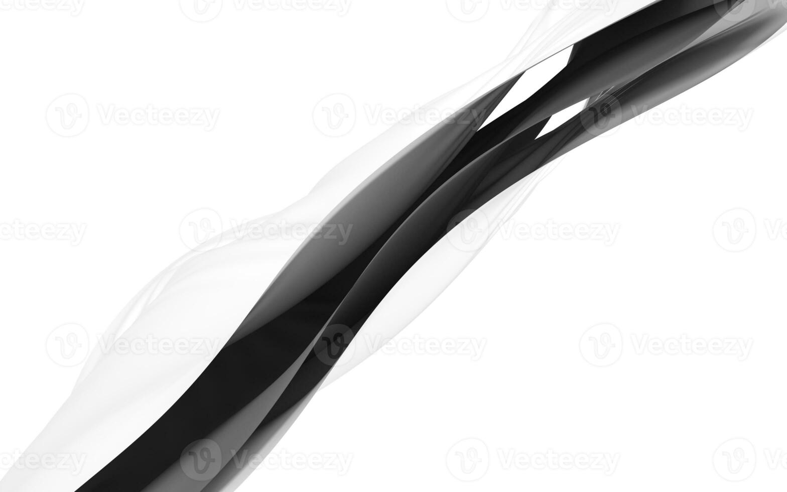 Flowing clothes with white background, 3d rendering. photo