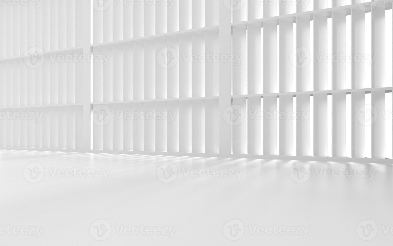 The white empty room, 3d rendering. photo