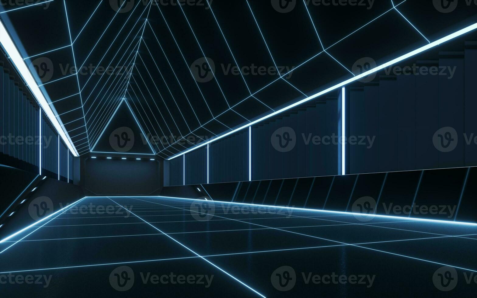 The black empty room, 3d rendering. photo