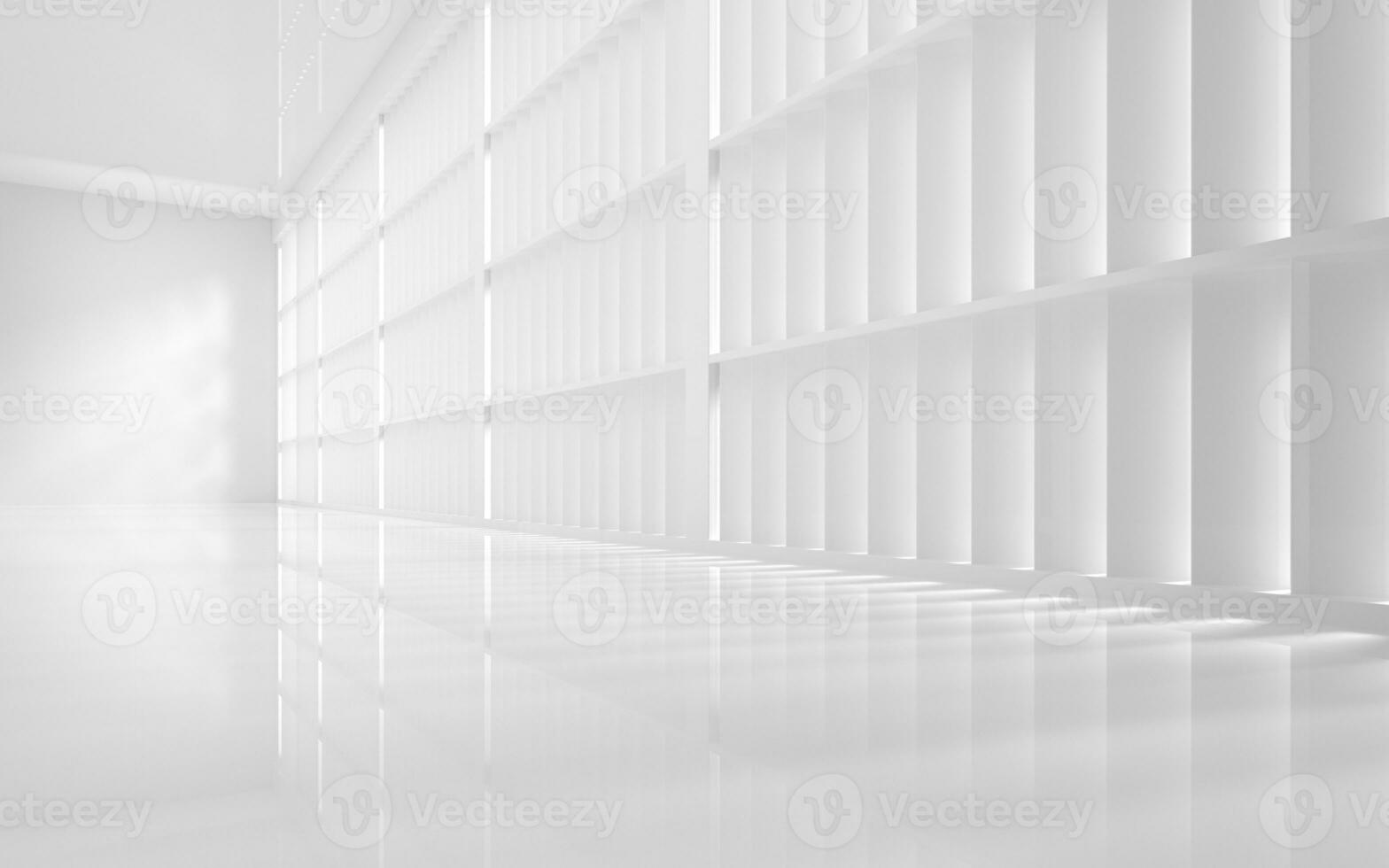 The white empty room, 3d rendering. photo