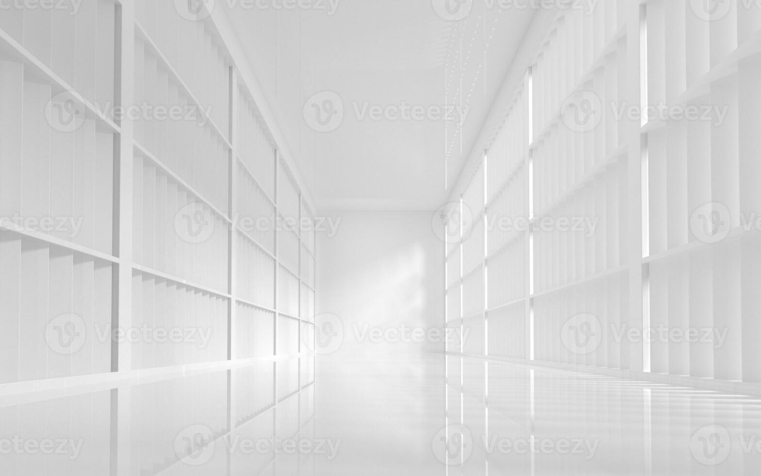 The white empty room, 3d rendering. photo