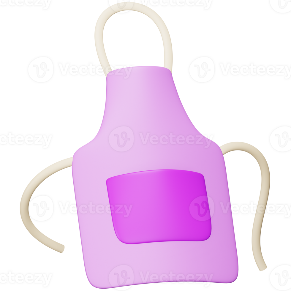 Apron 3d rendering isometric icon. png