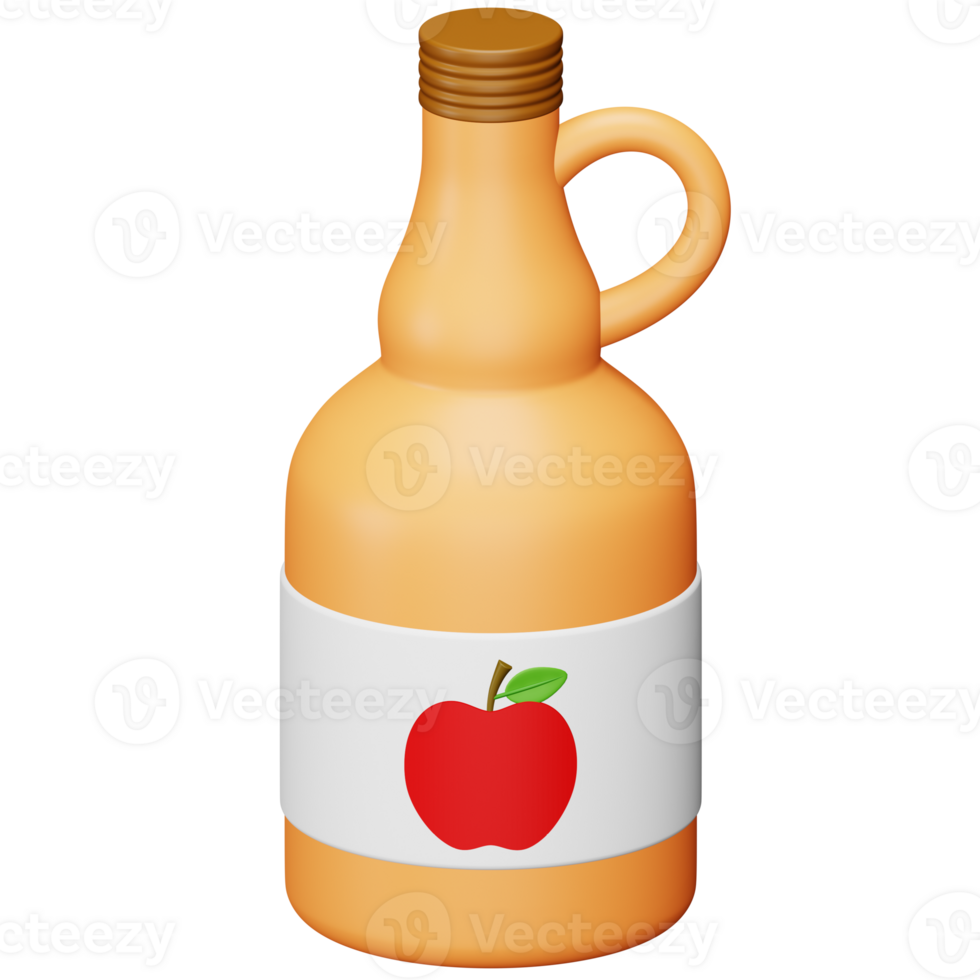 Cider 3d rendering isometric icon. png