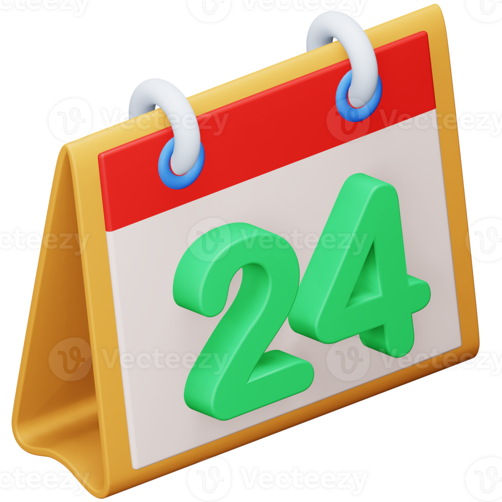 Calendar date 3d rendering isometric icon. png