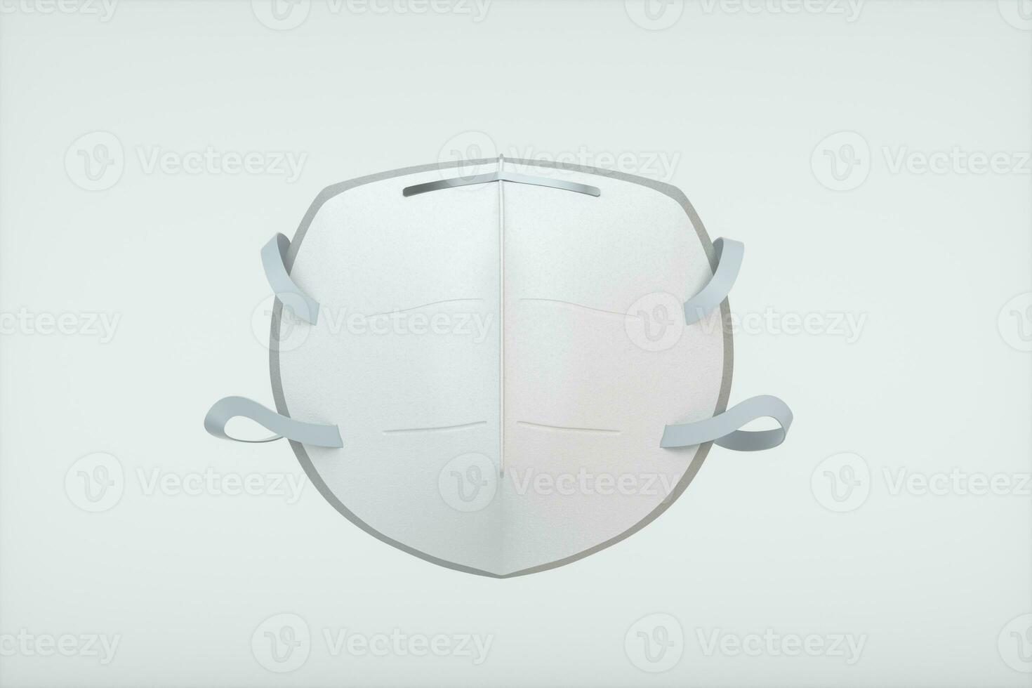 Medical mask with white background,3d rendering. photo